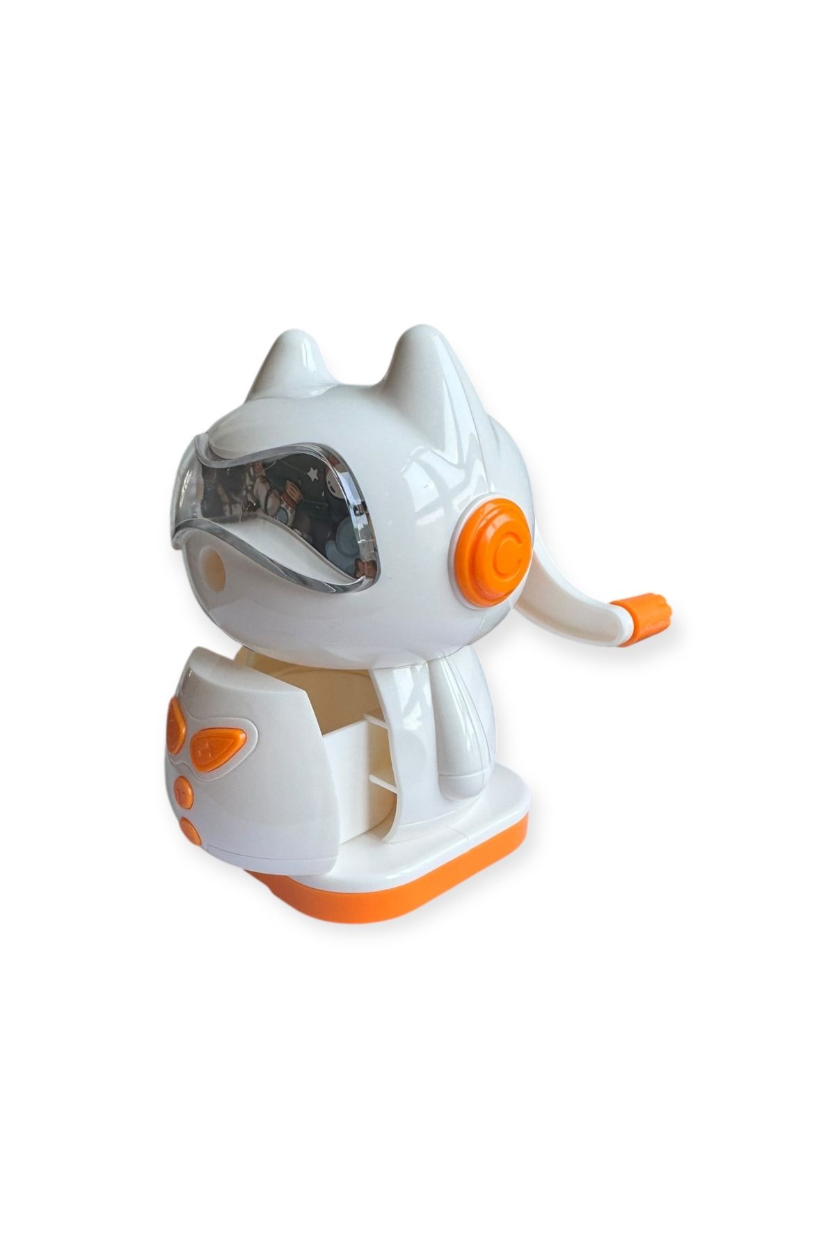Polin-Mechanical Pencil Sharpener with Cat Design, Rotating Lever, 4 Color Options 5