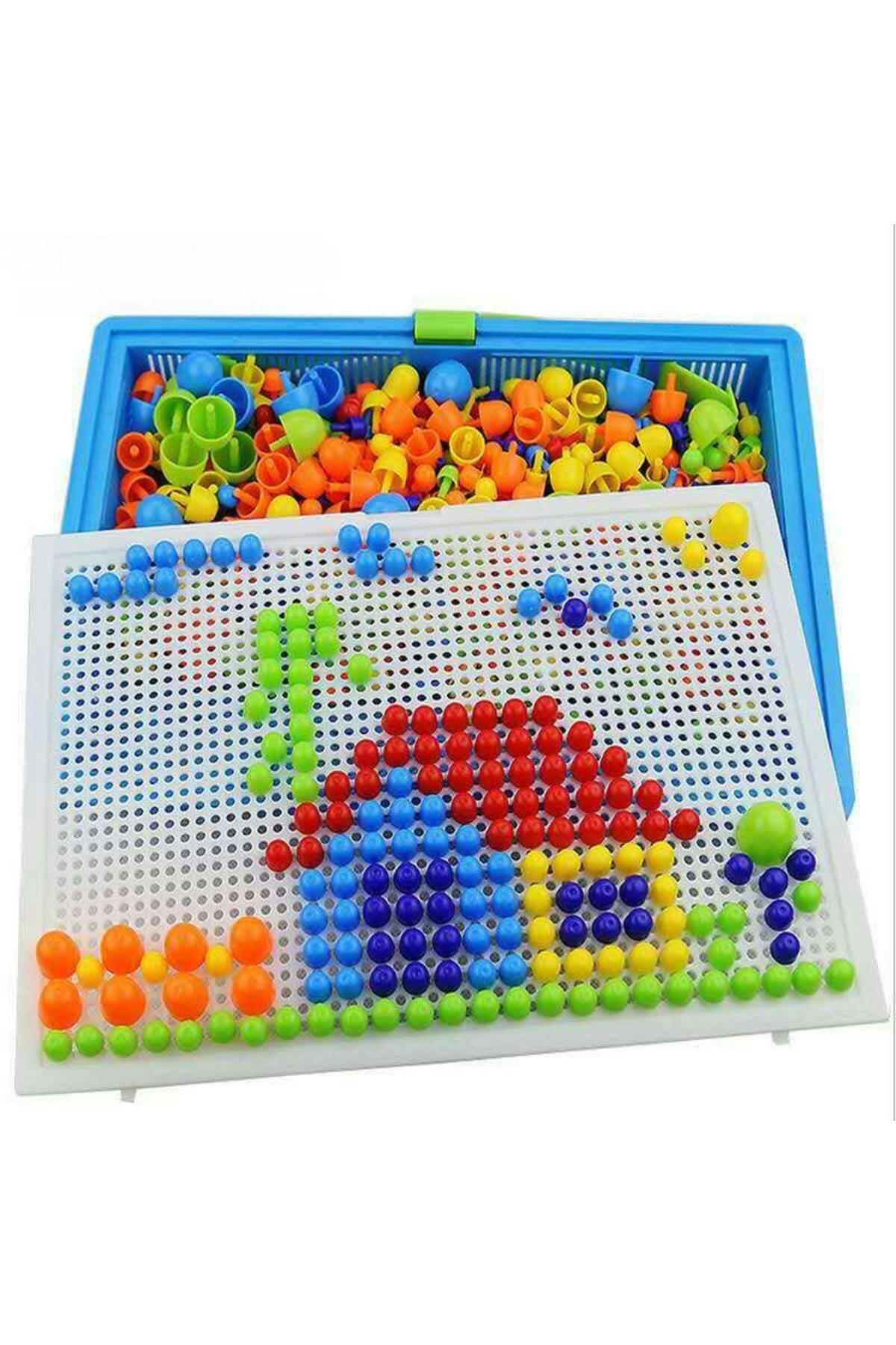 ۲۹۶ تکه پازل سه‌بعدی آموزشی STEM، بازی‌های تخته‌ای ساخت‌وساز در جعبه با طرح قارچ و دانه برای کودکان…