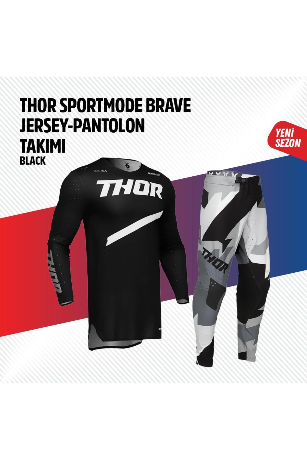THOR GRİ SİYAH JERSEY PANTOLON TAKIMI