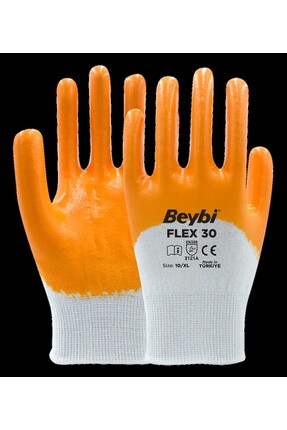 BEYBİ Flex30 Nitril Kaplı İş Eldiven (Ekonomik) 12 ÇİFT