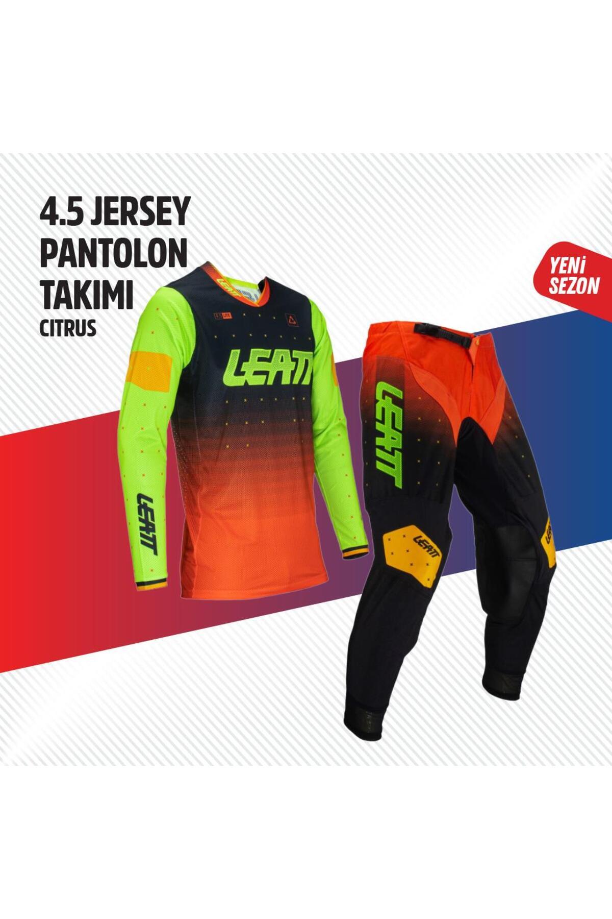 Leatt TURUNCU YEŞİL JERSEY PANTOLON TAKIMI