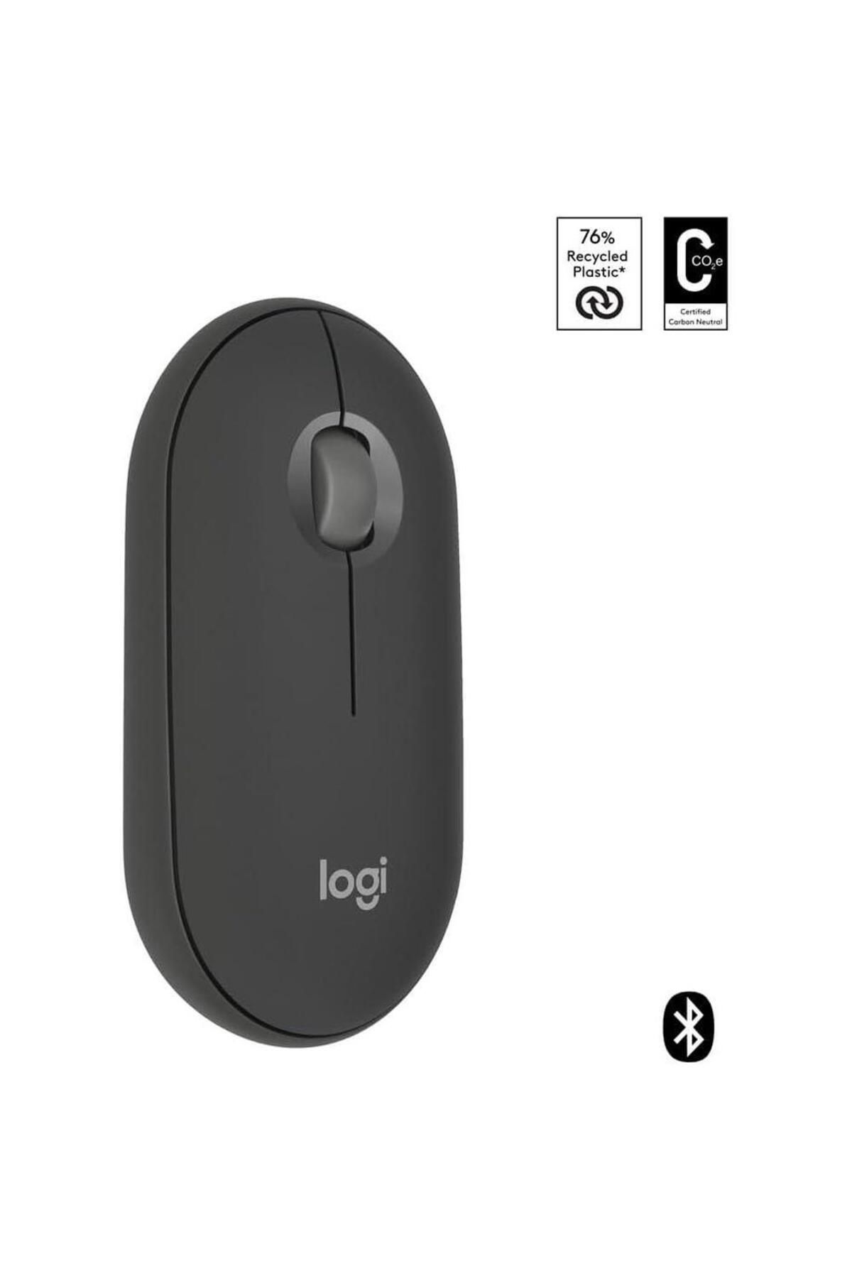 logitech-ماوس Pebble Mouse 2 M350s Slim Bluetooth Wireless Mouse Graphite 2
