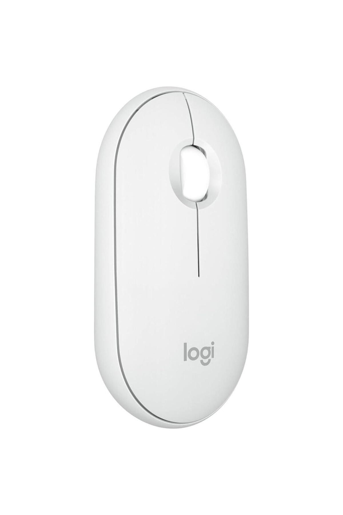 logitech-ماوس بيبل ماوس 2 M350s رفيع لاسلكي بتقنية البلوتوث باللون الأبيض 1