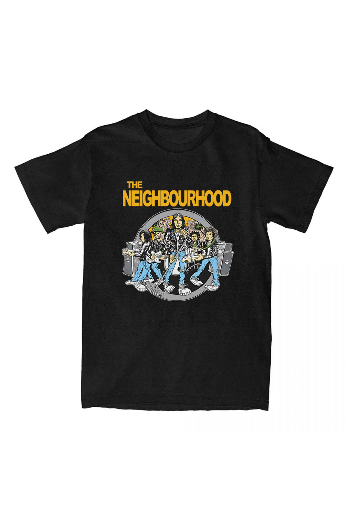 Black Neighborhood NBHD Band printed li /Men's Ropa Mujer Raha