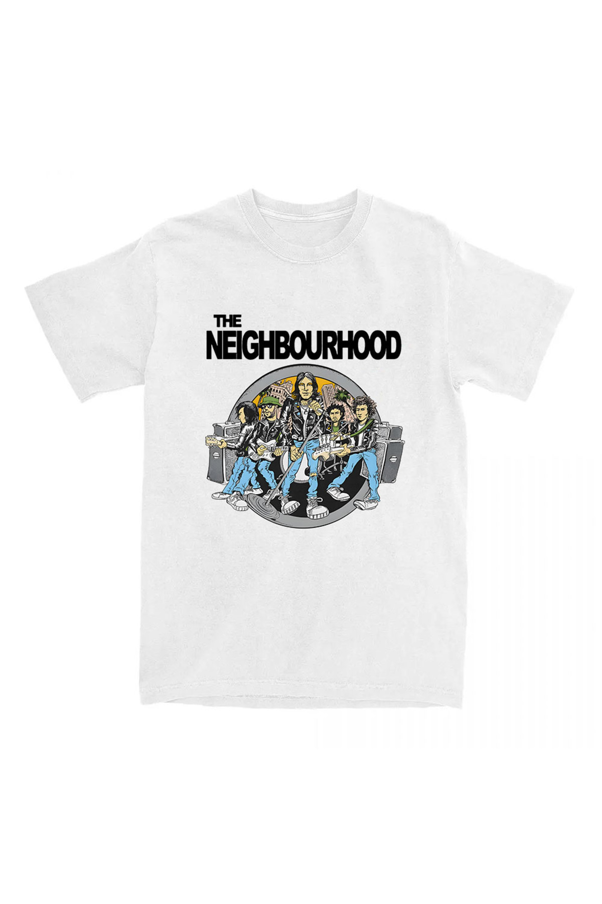 White Neighborhood NBHD Band printed li /Men's Ropa Mujer Raha