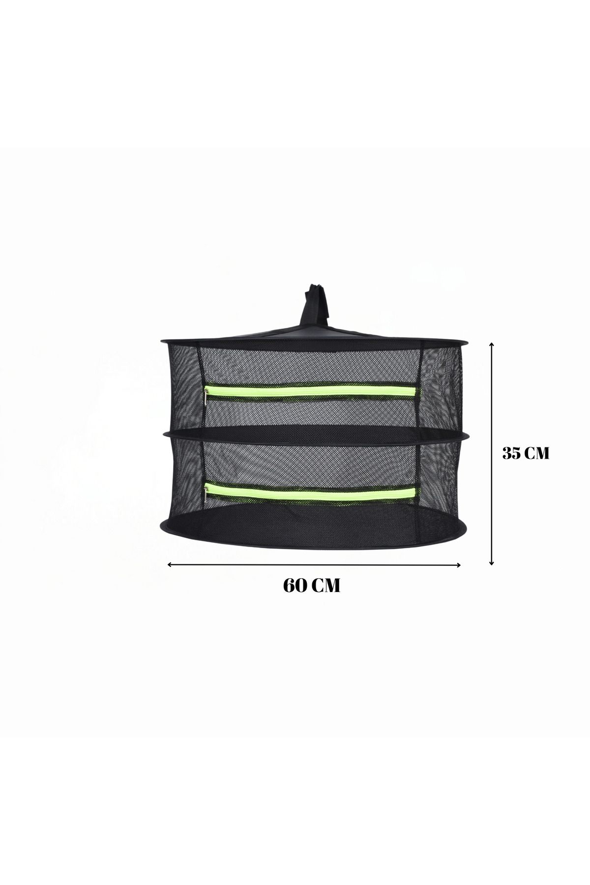 ULZKA-Luxury 2 Layer Zippered Fruit and Vegetable Drying Net |   Foldable Fruit Vegetable Natural Drying Basket 2