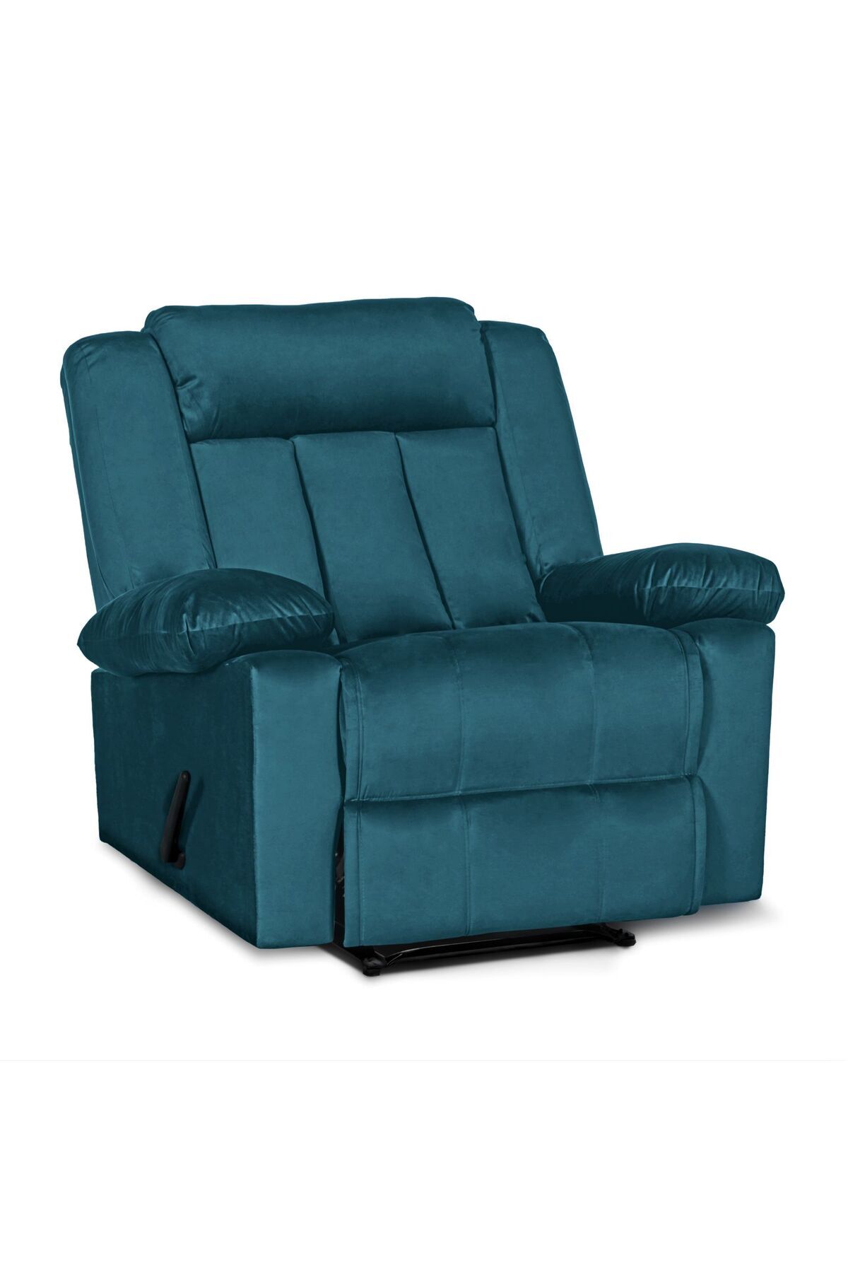 Lazy Vibes-Trio Recliner Chair in Plush Velvet | Rocking and Swiveling 3