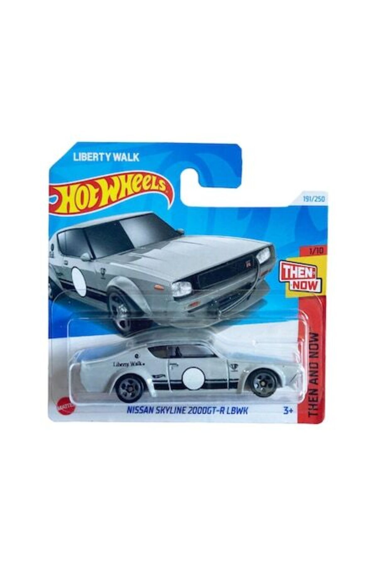 Masinuta Hot Wheels Nissan Skyline 2000GT-R LBWK, gri, 1:64 - Model 2024