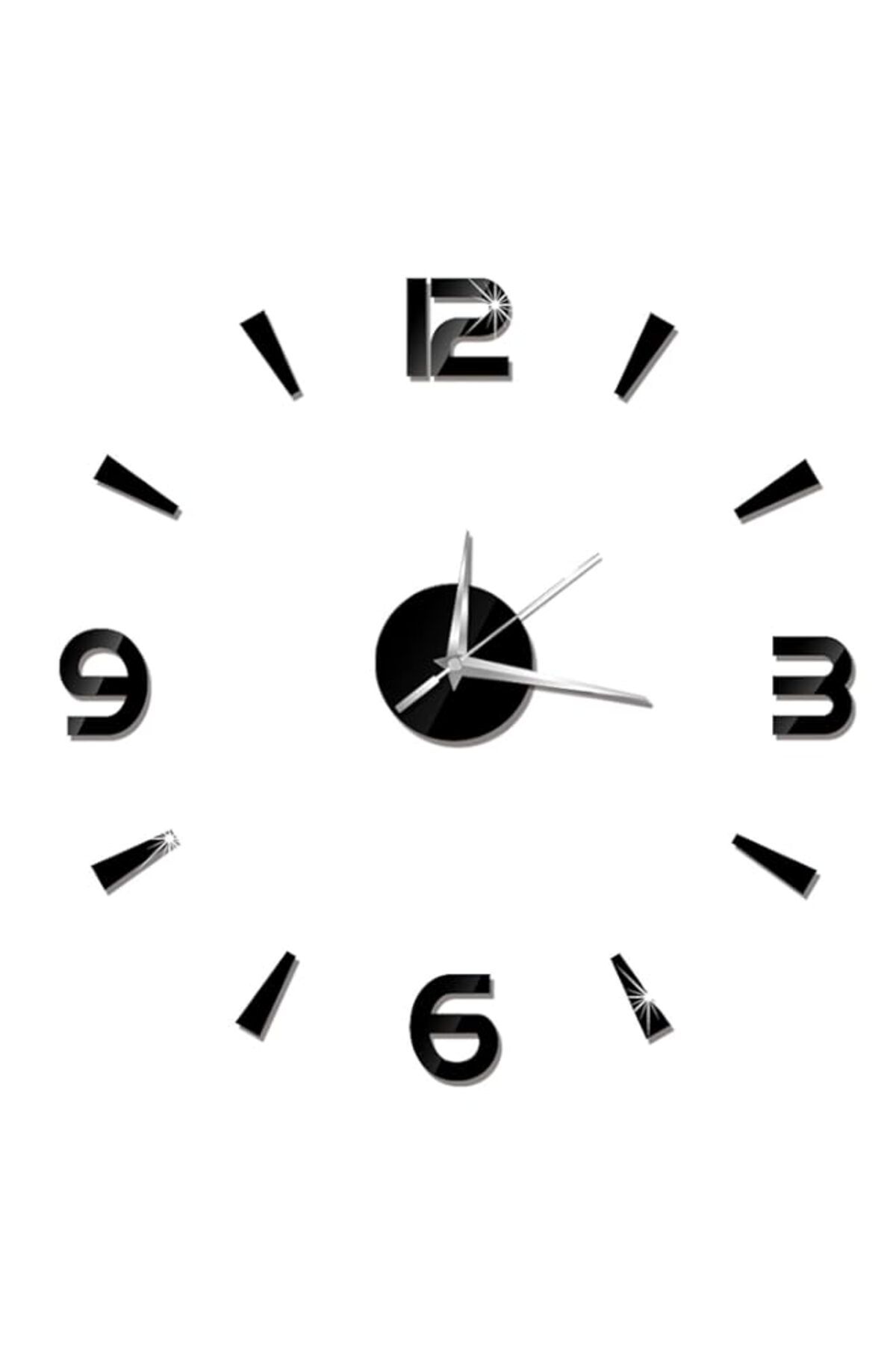 Generic-3D Wall Clock Sticker Easy To Install And Remove Wall Watch Decor, Self-Adhesive Design for Bedroom 1