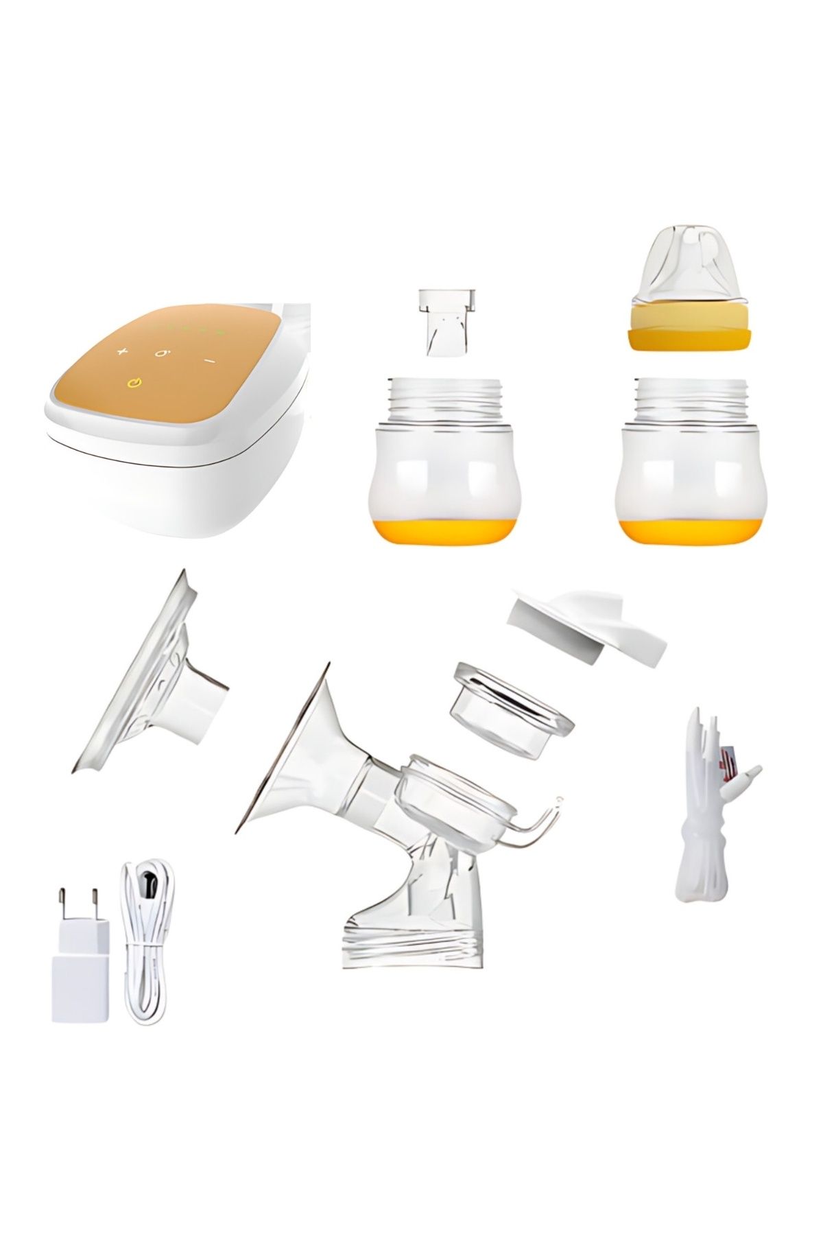MNS-Electric Breast Pump, 2 Modes, 5 Power Levels, LCD Screen, Anti‑Backflow System 4