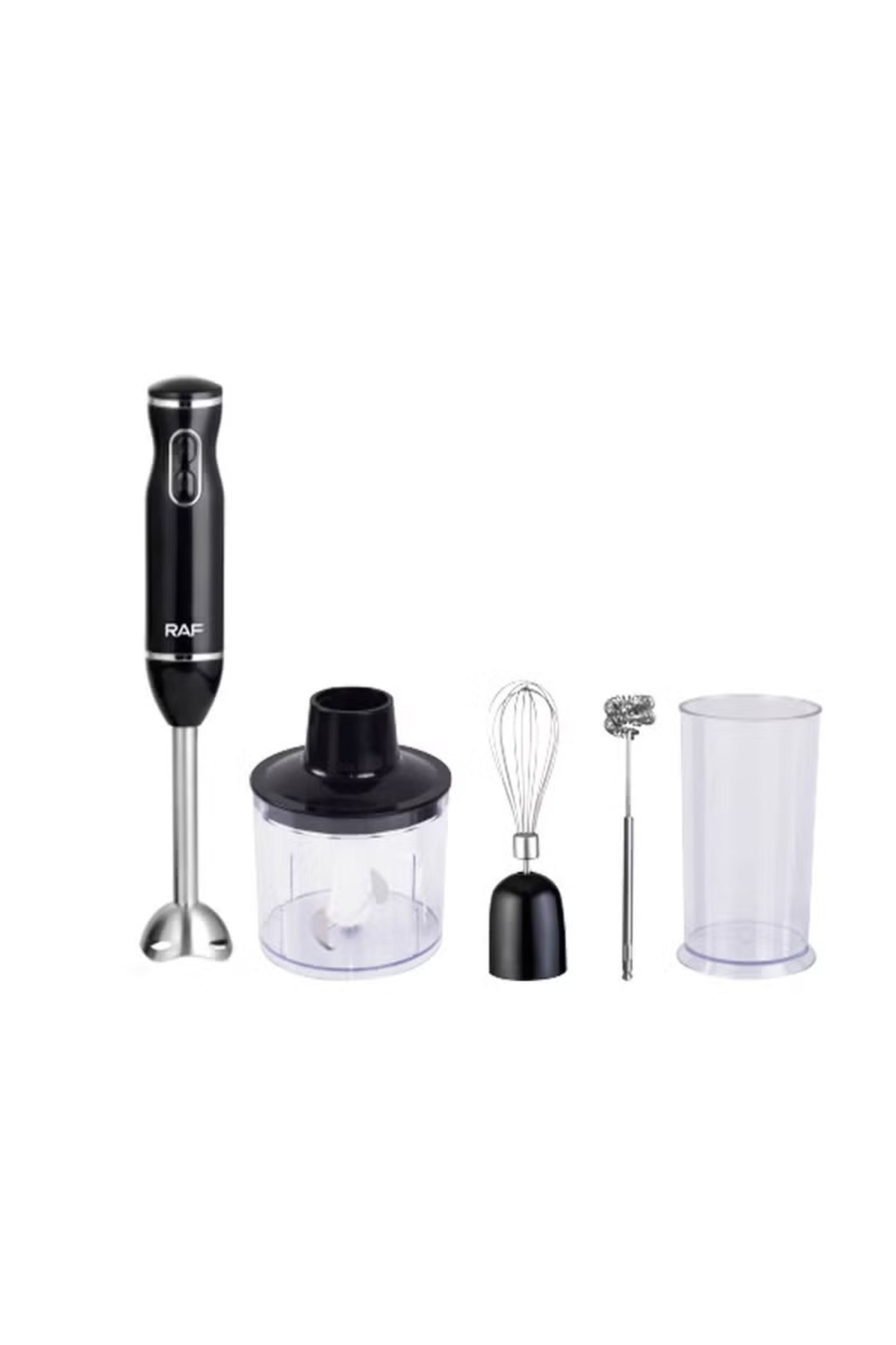 raf-BLENDER SET 4 İN 1 || Stainless Steel 600W || Powerful Turbo Boost 2