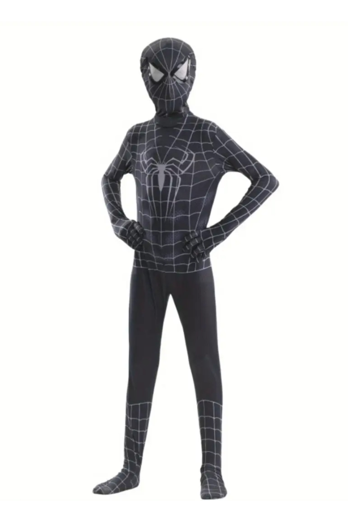 Genel Markalar Siyah Örümcek Adam Venom Kostüm Yetişkin ve Çocuklar için