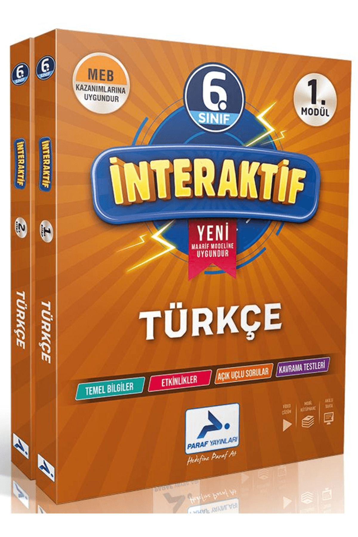 Paraf Yayınları 6. Sınıf İnteraktif Türkçe Etkinli Çalışma Kitabı