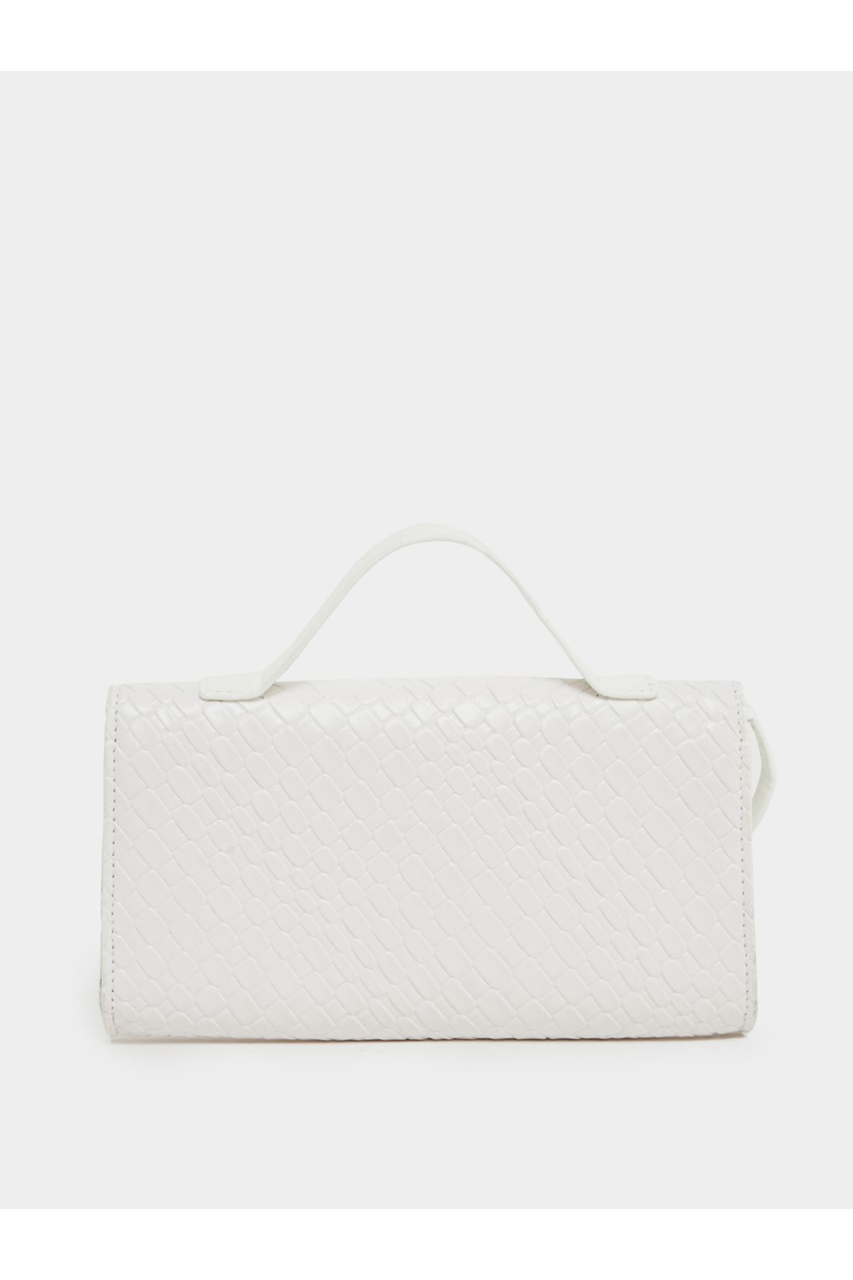 Styli-Textured Clutch with Top Handle and Removable Shoulder Strap 2