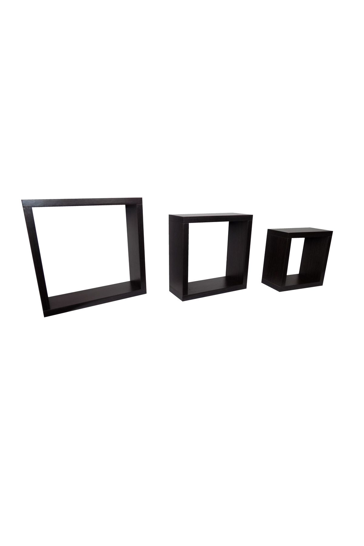 OEM-Set of three wall shelf cubes Cubico Wenge Model CUB 11002 2