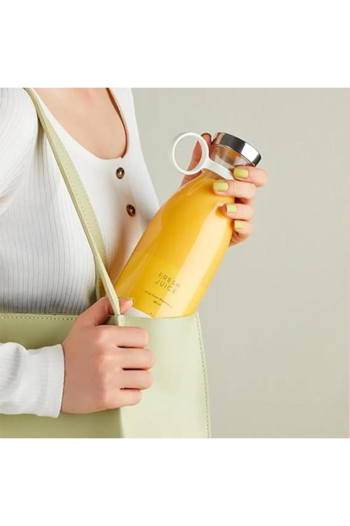 Tradeo-380ml portable blender cup with wireless charging—perfect for fresh juice anywhere, anytime. 4