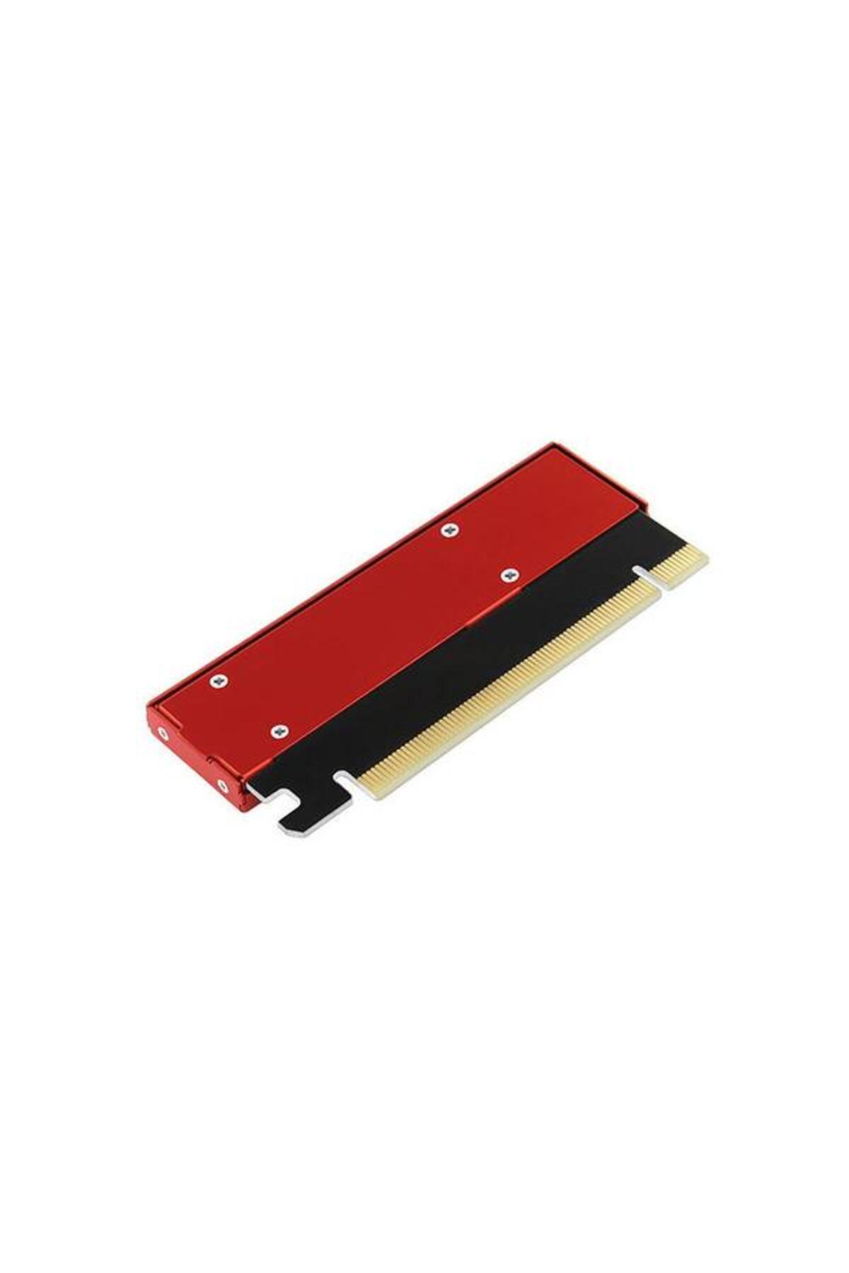 Axagon-Internal Adapter PCEM2-S, PCI-E 3.0 16x - M.2, SSD NVMe, Low Profile, Radiator Included (Red) 3