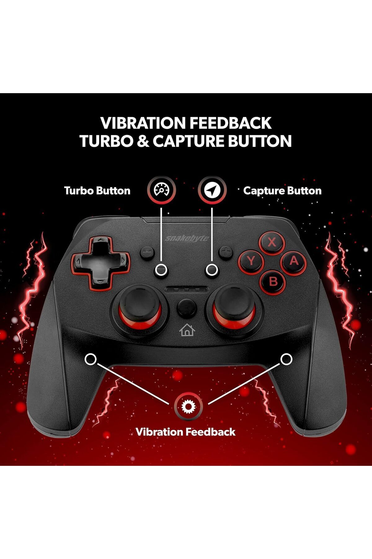 SNAKEBYTE-Game Pad S Pro Wireless Controller for Use with Nintendo Switch Console 5