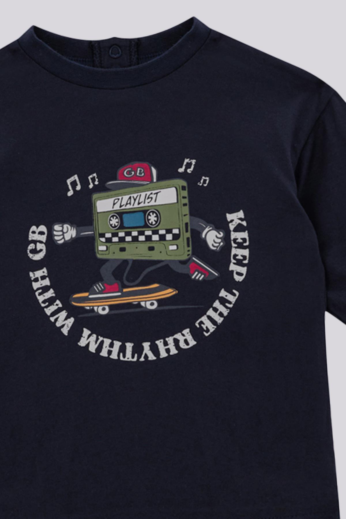 GB Baby BG Store Erkek Bebek Antrasit Tshirt fotoğrafı 3 (önizleme)