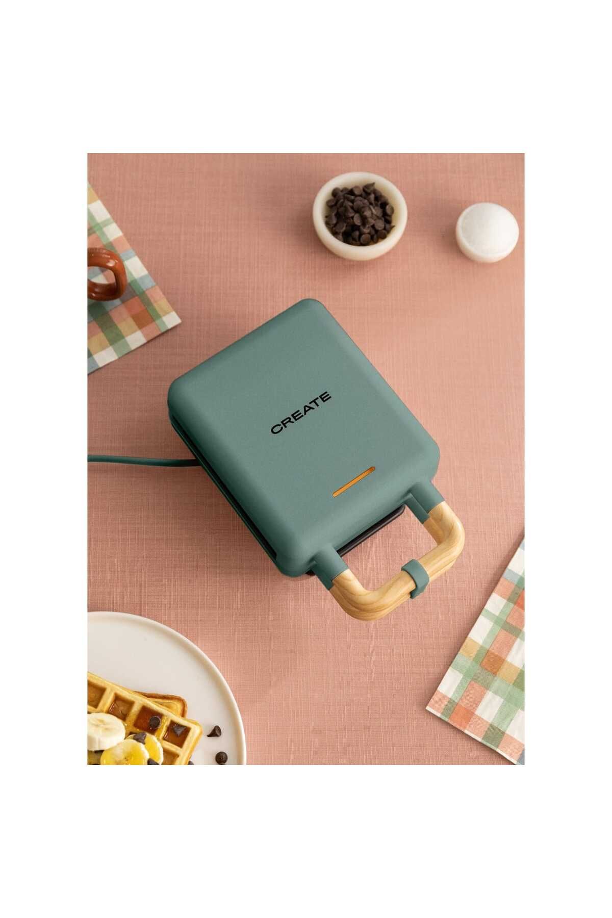 Create-2in1 waffle maker, CREATE, Stone Studio, sage 4