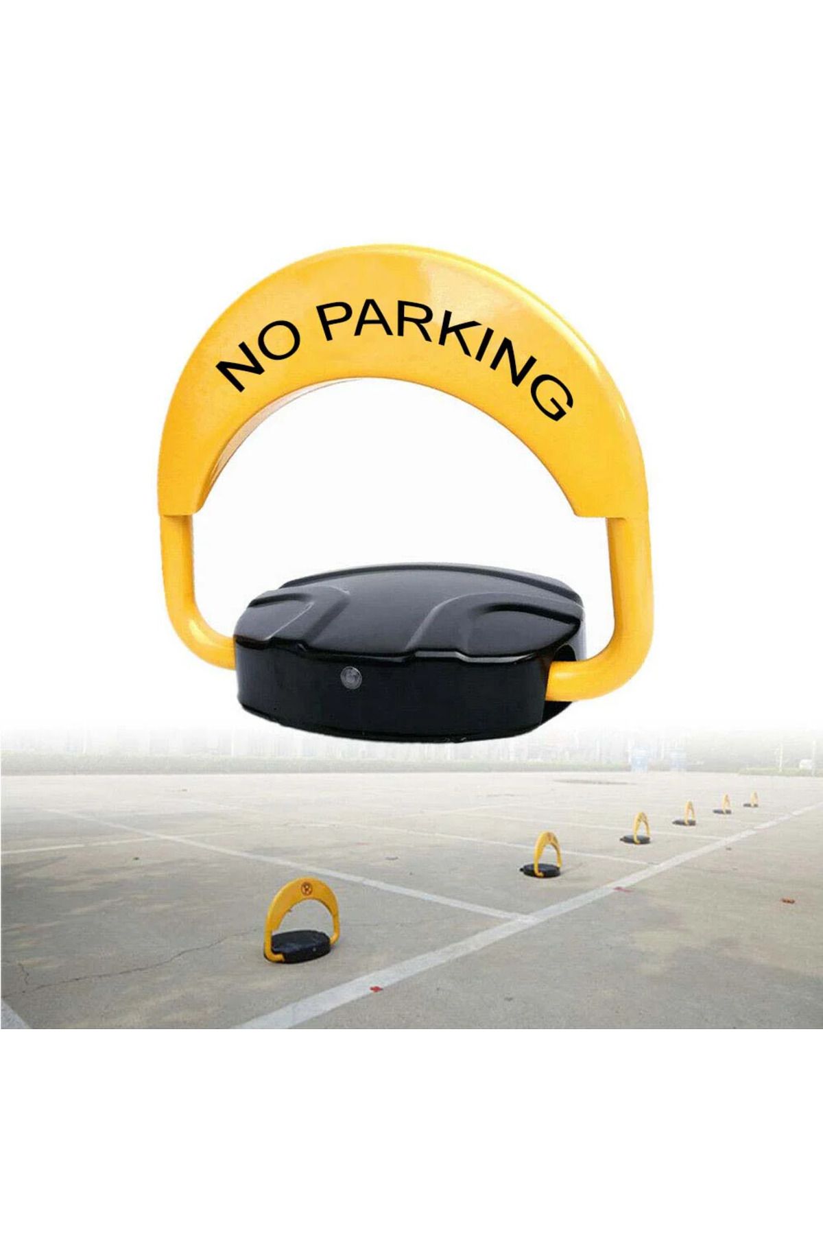 OEM-Automatic Parking Space Blocker with Battery - 2 Remote Controls, 2 Keys and Alarm, Anti-Theft System 2