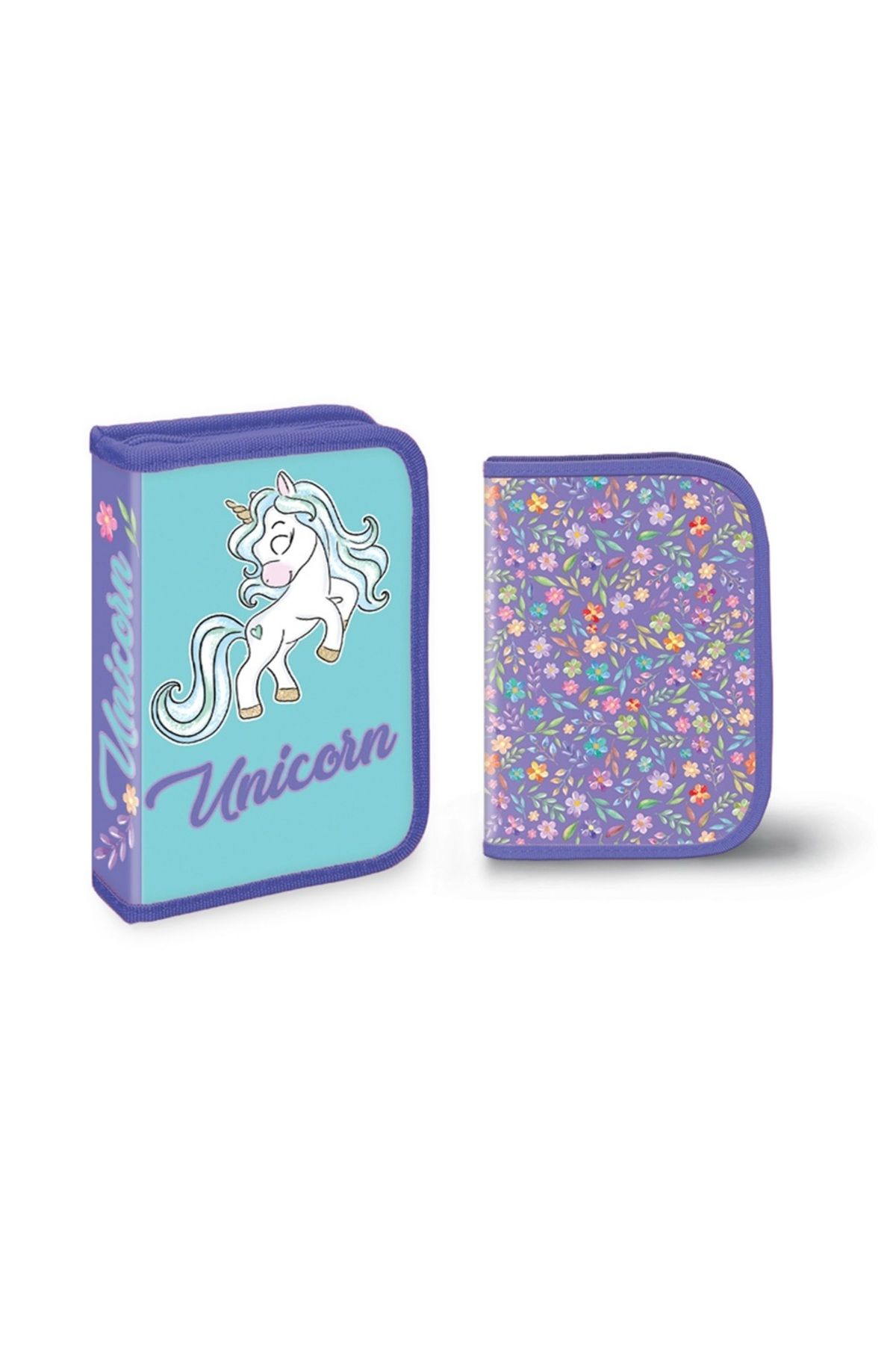 OEM-Fitted pencil case, 1 zipper, 2 extensions, 30 pieces, UNICORN 1