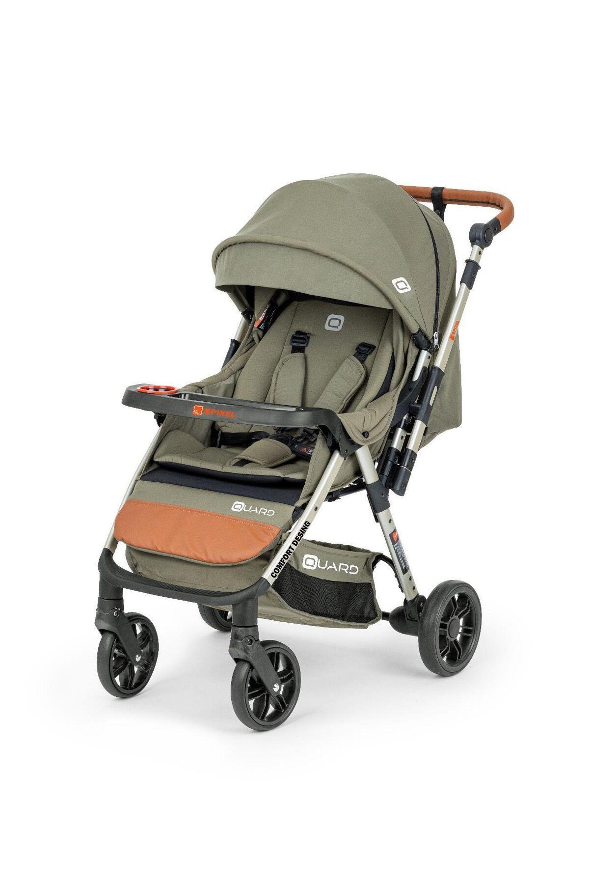QUARD Pixel Çift Yönlü Tam Yatak Olabilen Bebek Arabası ( Kışlık Ayak Örtüsü Ve Yağmurluk Hediyeli) fotoğrafı 6 (önizleme)