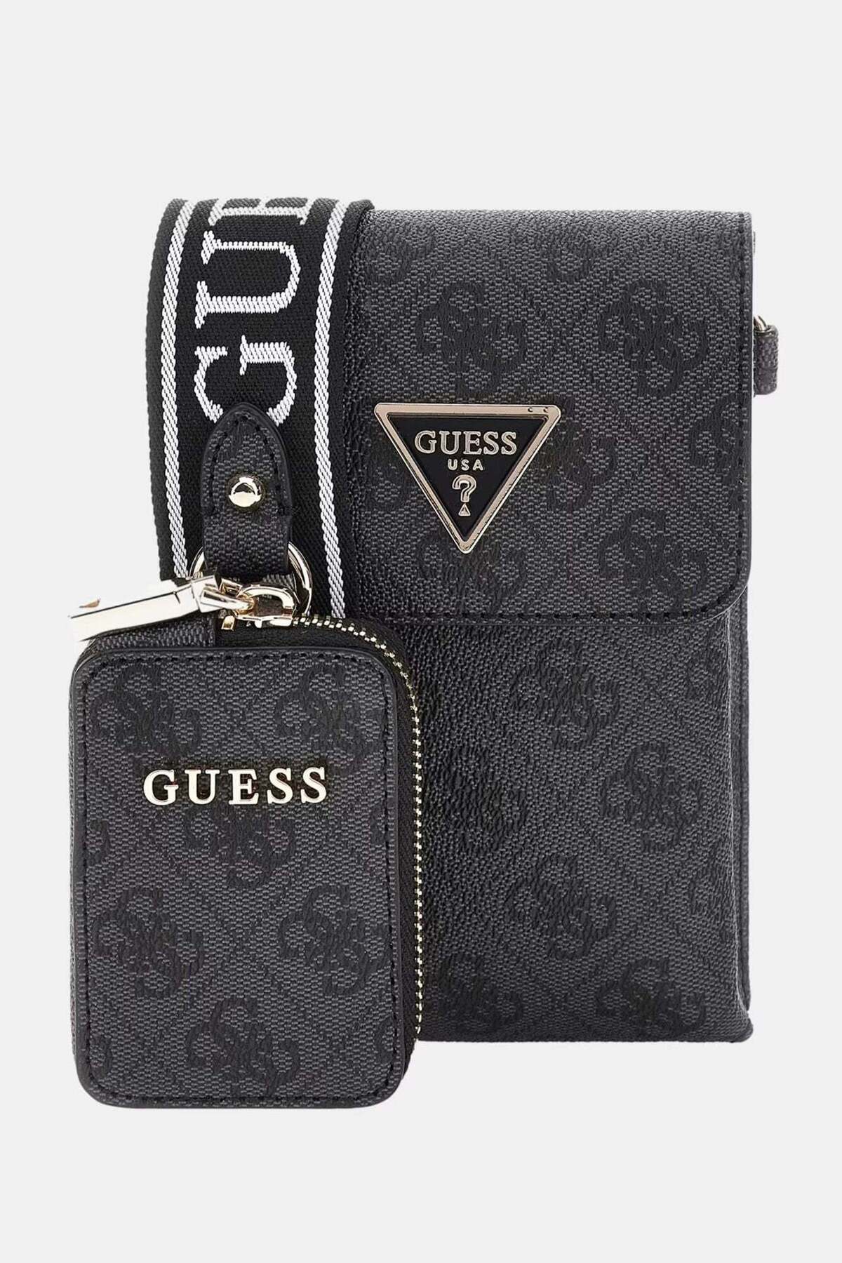 Guess Geanta De Dama Pentru Telefon Gri / One Femeie - One Size