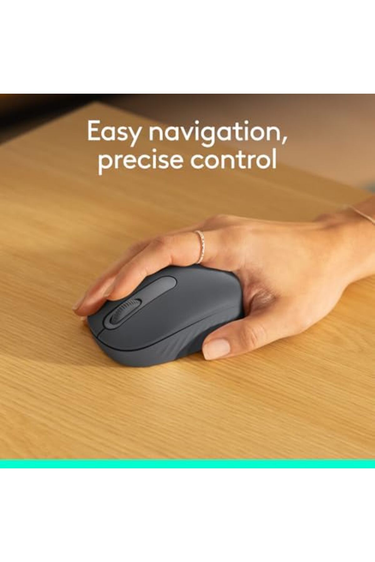 logitech-ماوس لاسلكي M196 بتقنية البلوتوث، ماوس صغير الحجم وقابل للحمل لأجهزة الكمبيوتر المحمولة والأجهزة اللوحية والمزيد، 12 6