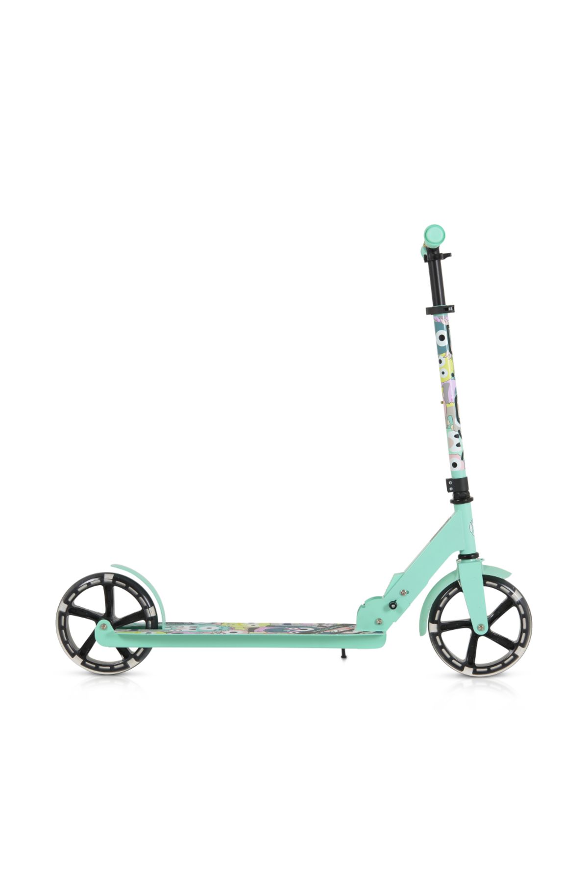 byox-Foldable scooter for children from 6 years old, with aluminum handlebars, ABEC-7 PU wheels with LED lights, and 4