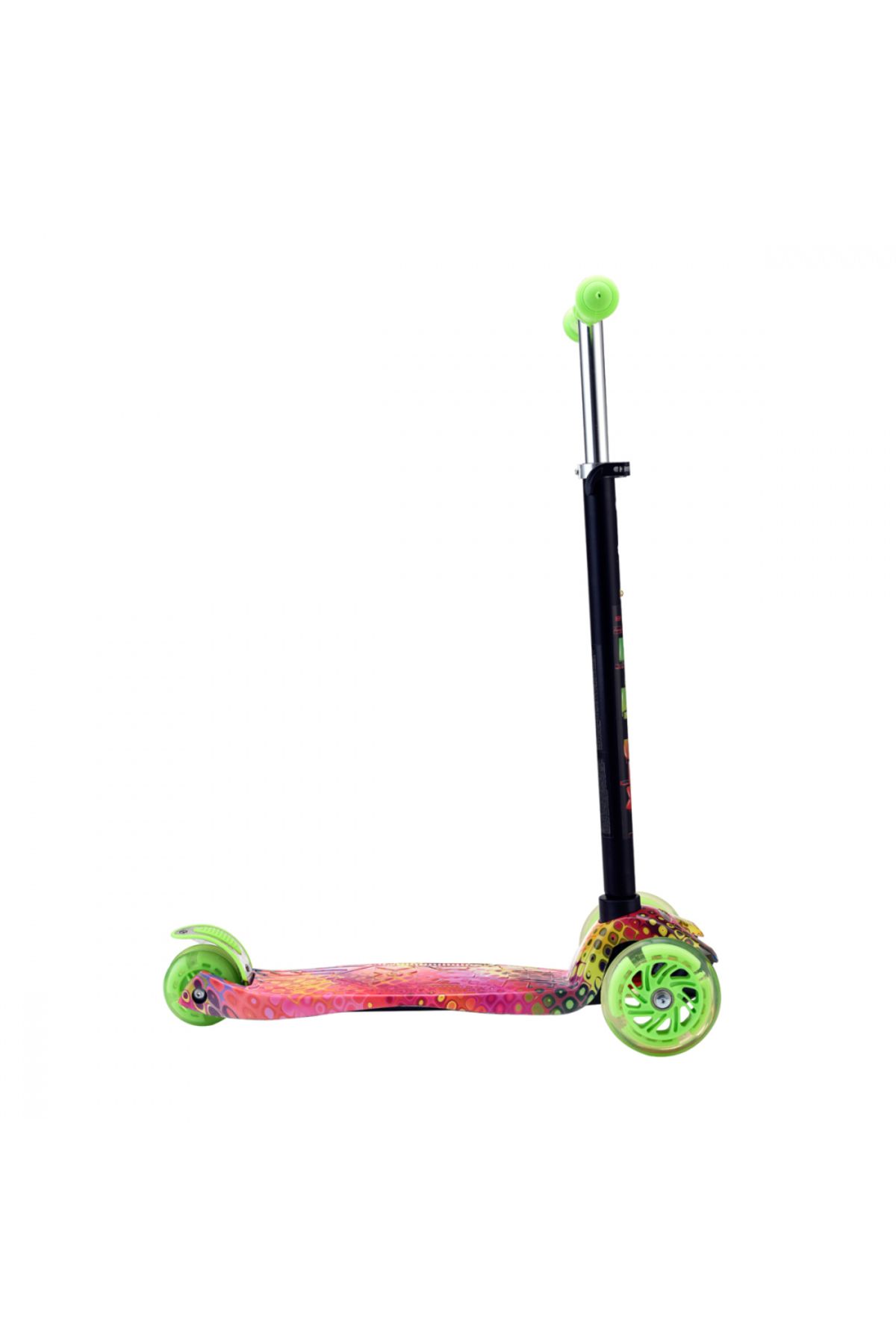 byox-Intuitive scooter with adjustable handlebar height, aluminum frame, PU wheels with lights, front light 2