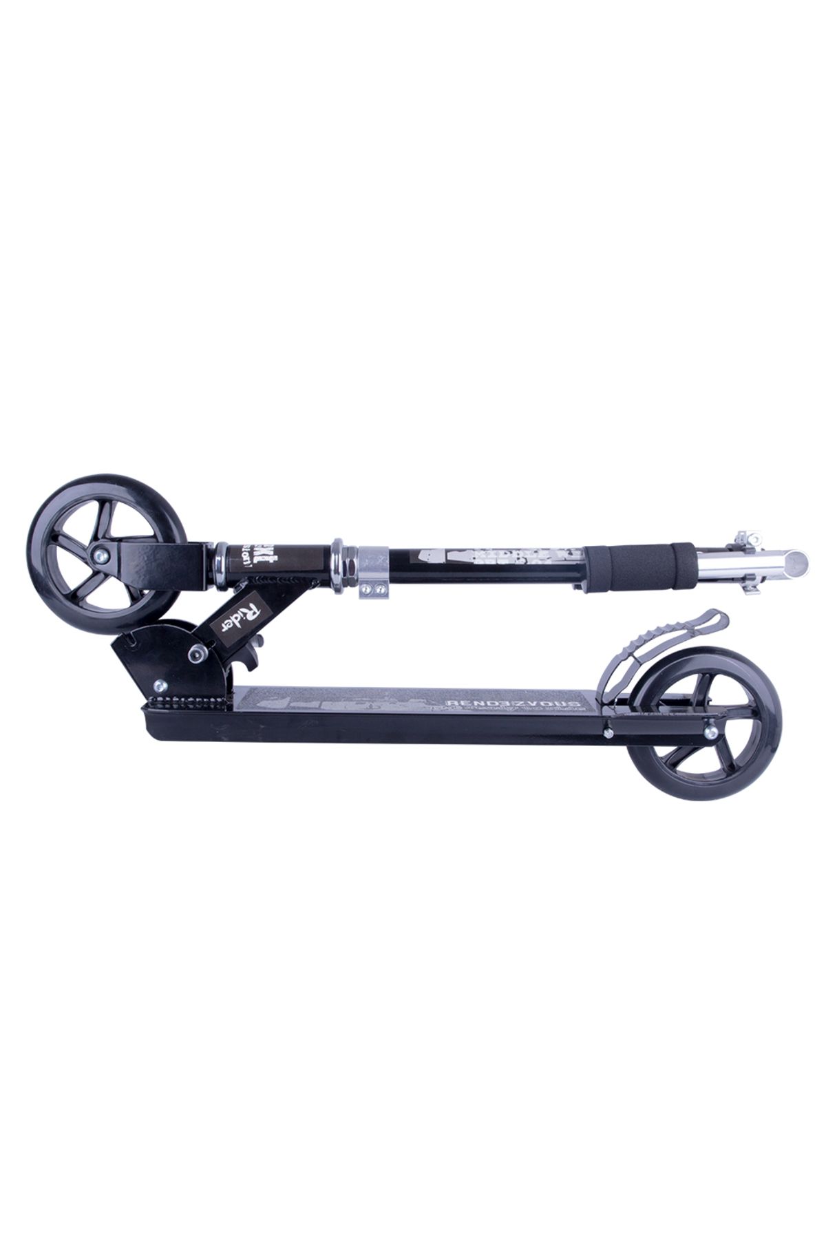 byox-Foldable scooter with aluminum frame, adjustable handlebar, non-slip platform, PU wheels, from 6 years old 5