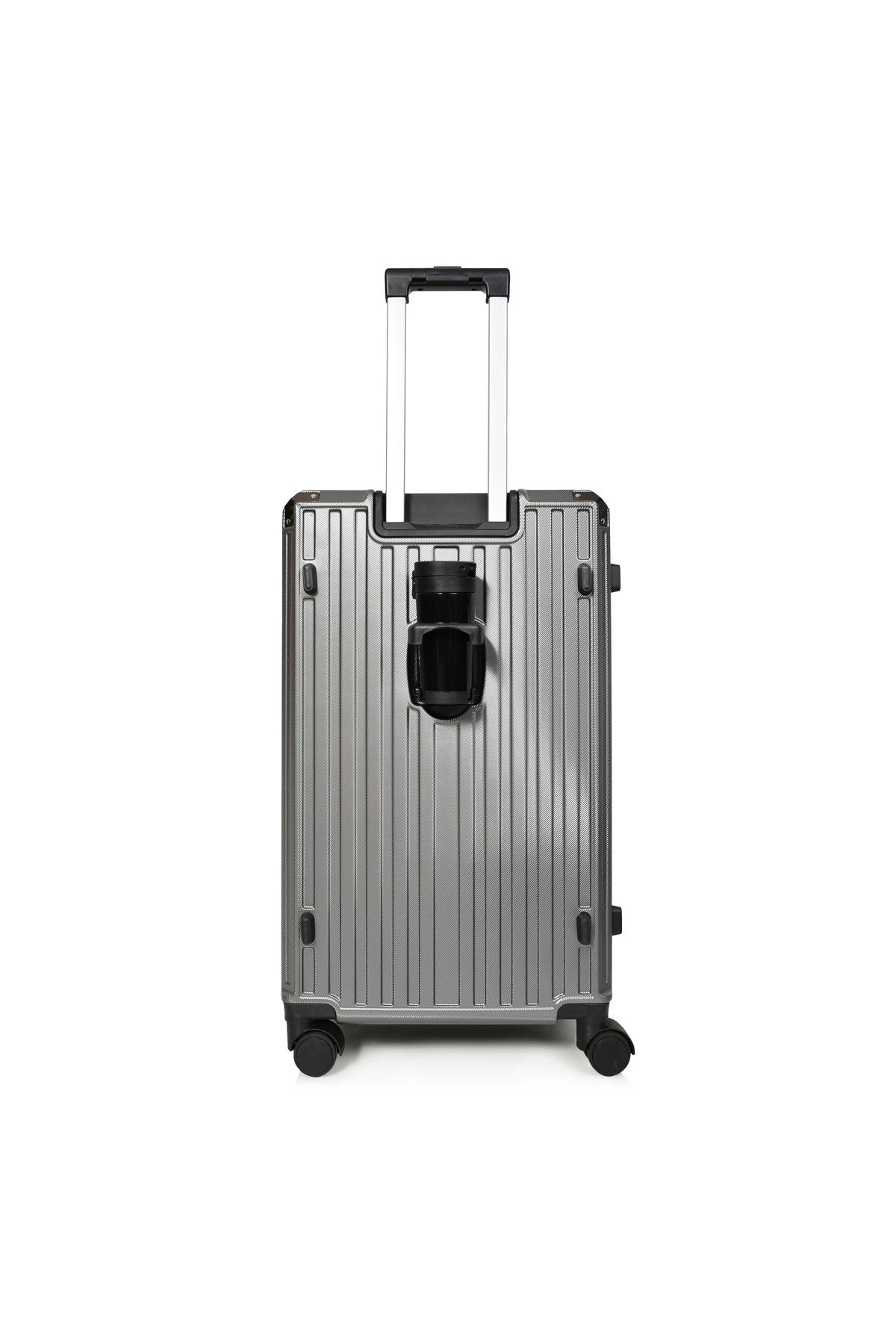 MORANO-Morano Luggage Set with Aluminum Frame, Modern Design, and Secure Numbered Lock, Dark Grey, Size: 28-24-20 inches 6