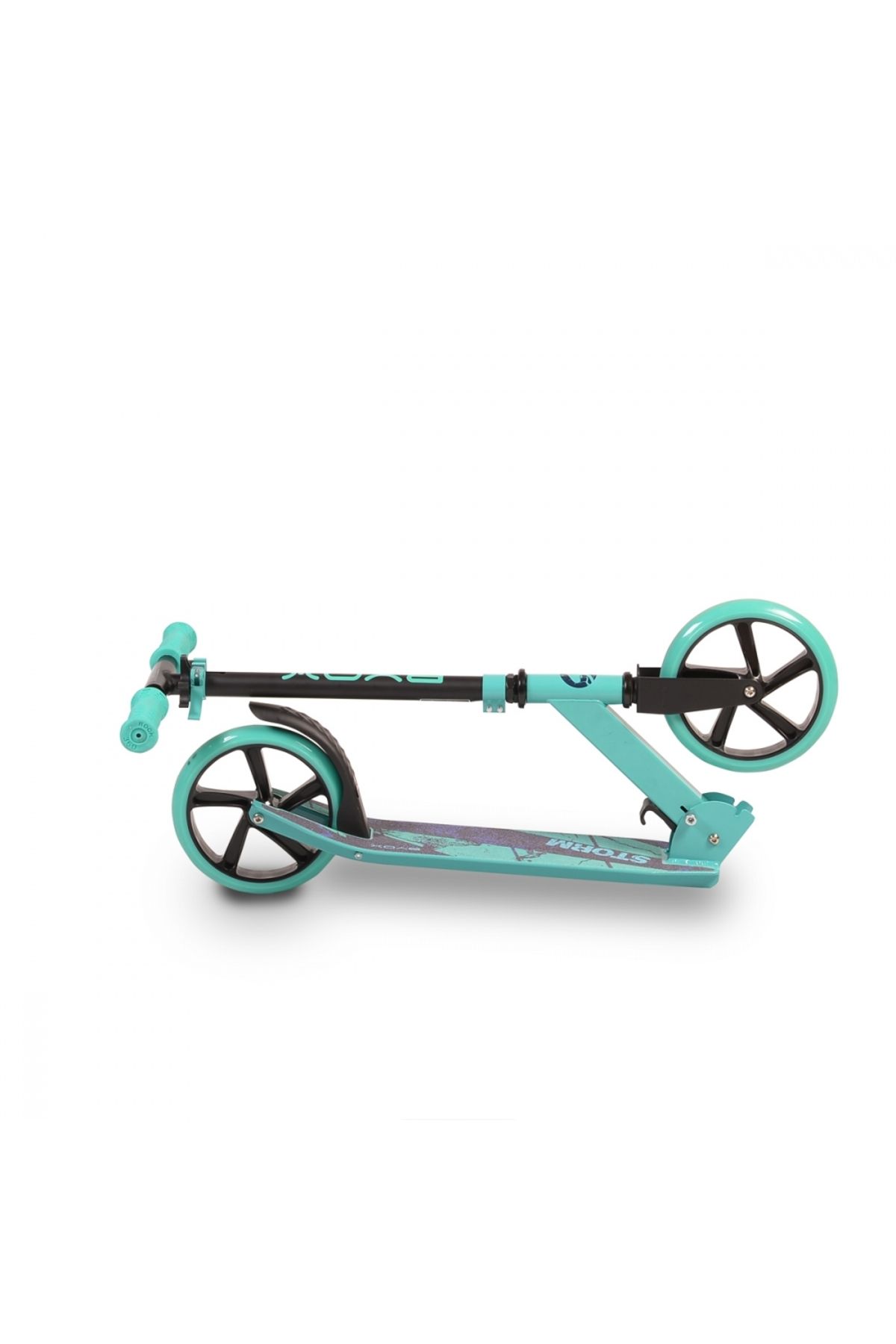 byox-Folding scooter with aluminum frame, adjustable handlebar Storm Turquoise recommended from 5 years old 2
