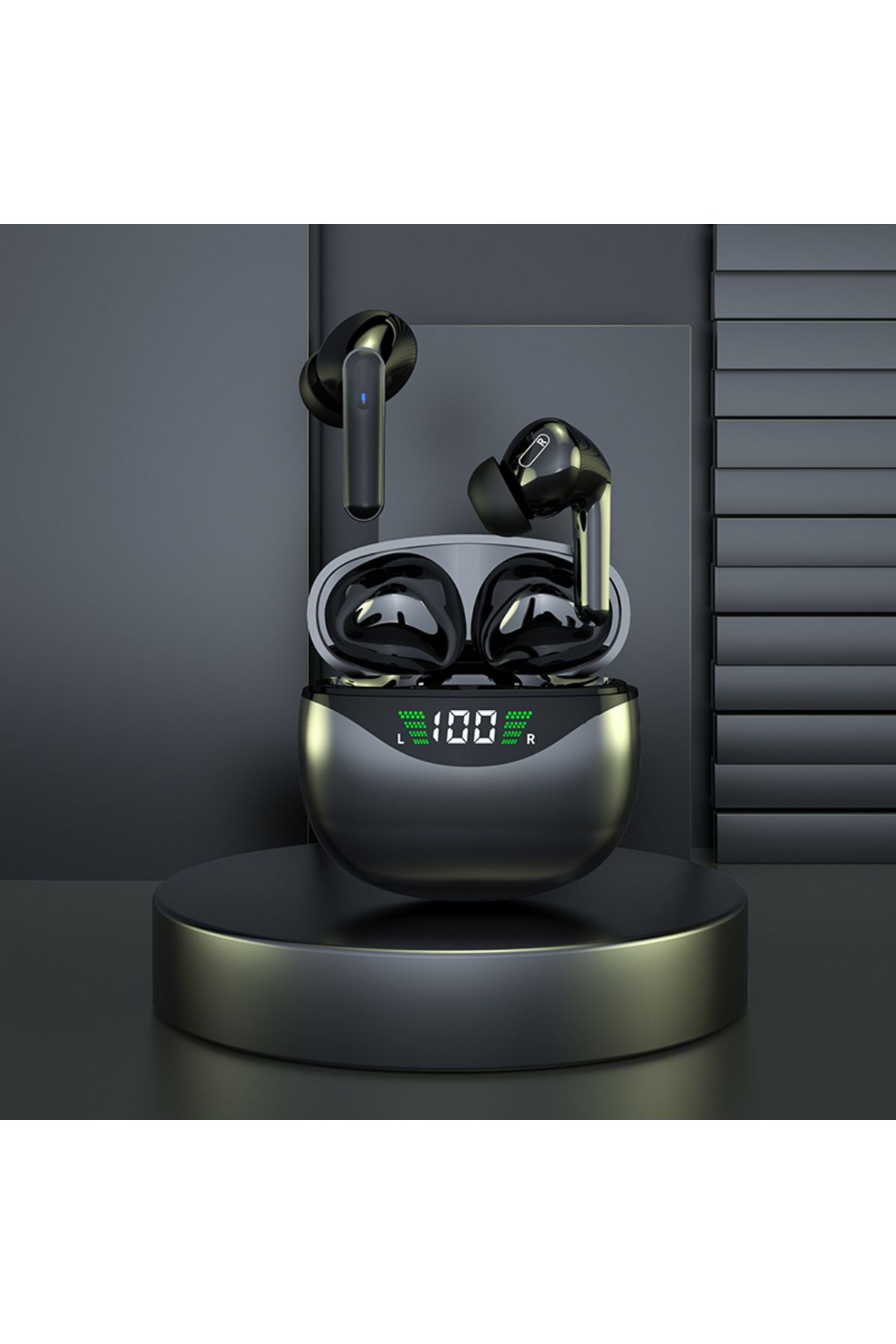 OEM-Bluetooth 5.3 Wireless Earbuds EM-VG121 with Active Noise Cancellation, Smart Touch Control, Black 3
