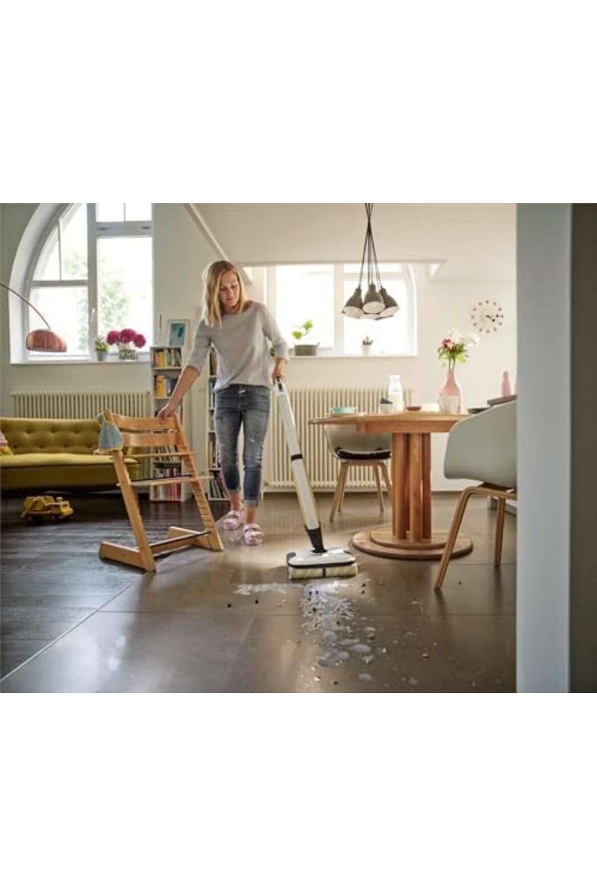 Karcher-Floor Cleaner FC 7 Cordless, wireless floor cleaner with 4 rotating microfibre rolls 6