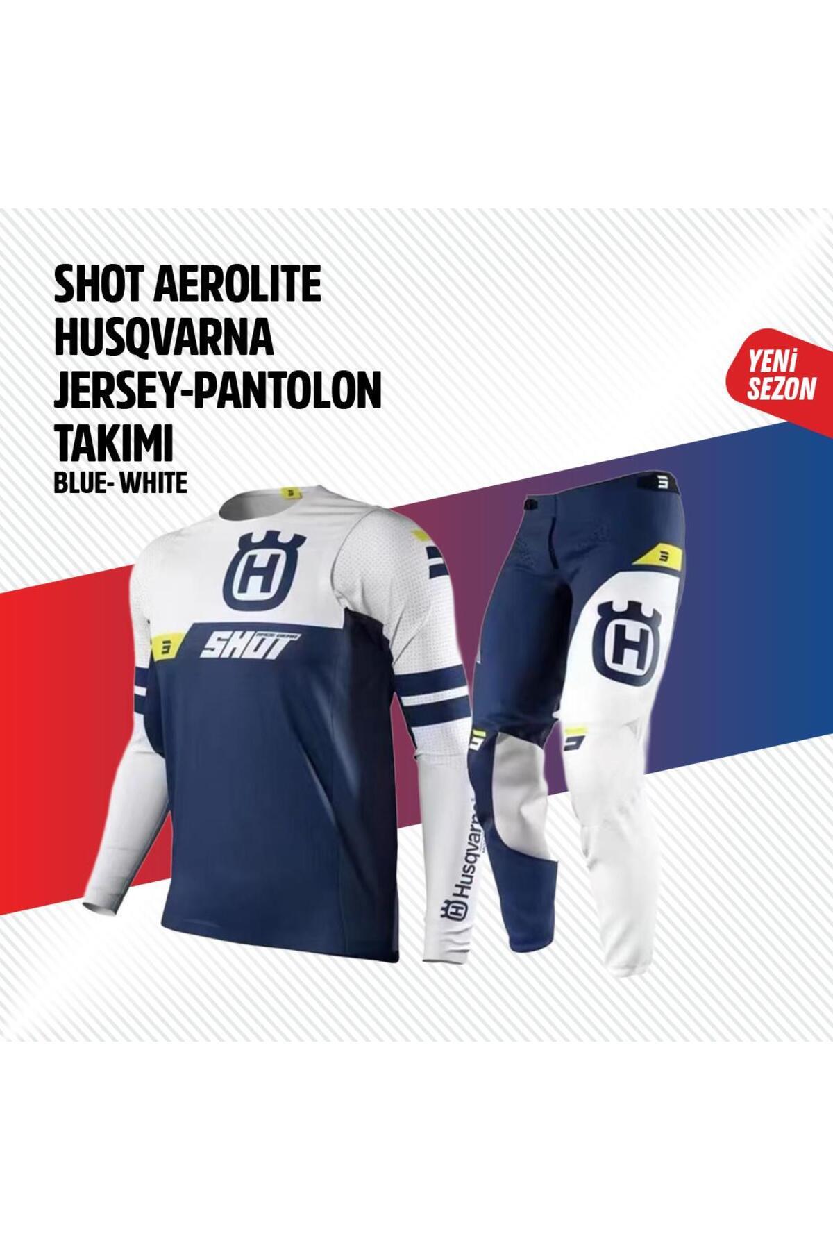 Shot Husqvarna Beyaz Jersey Pantolon Takımı