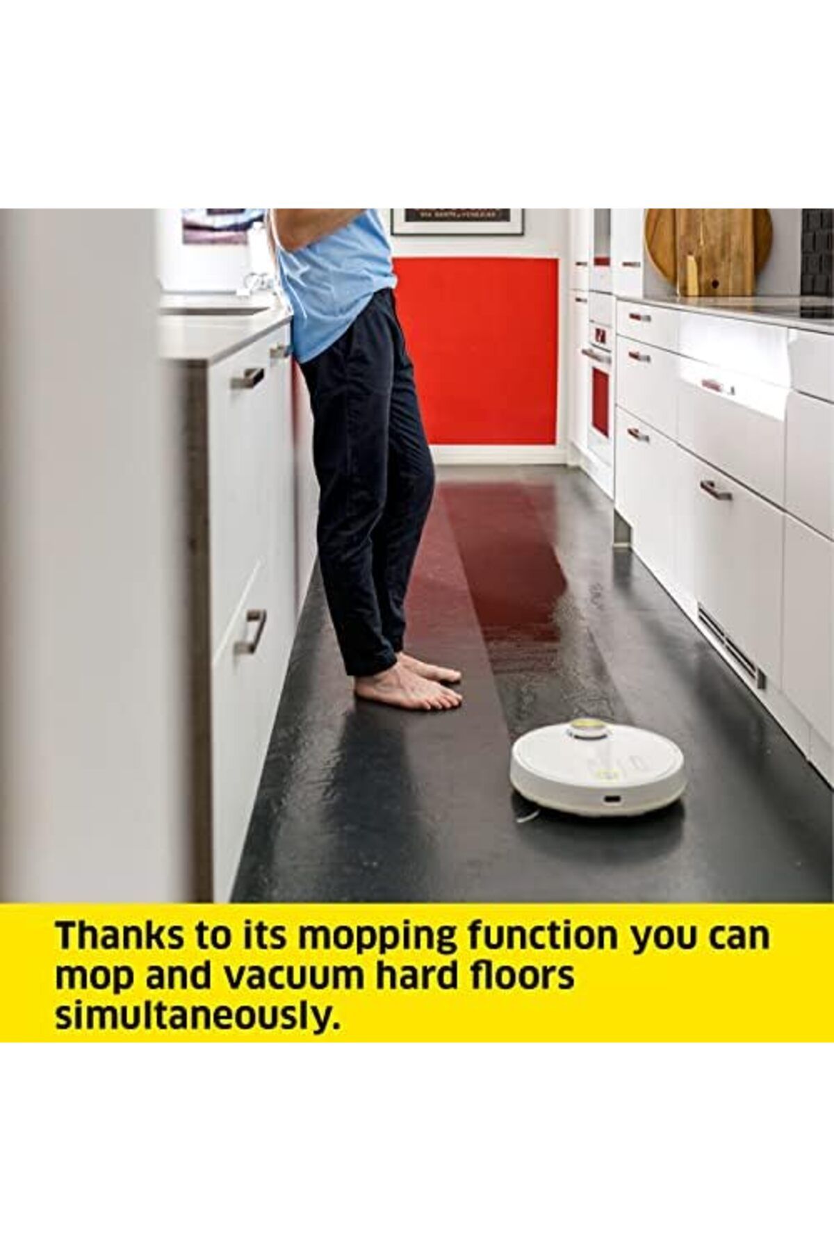 Karcher-Kärcher RCV3 Smart Robot Vacuum Cleaner & Mop, Self-Charging, Strong Suction with Automated Lidar N 8
