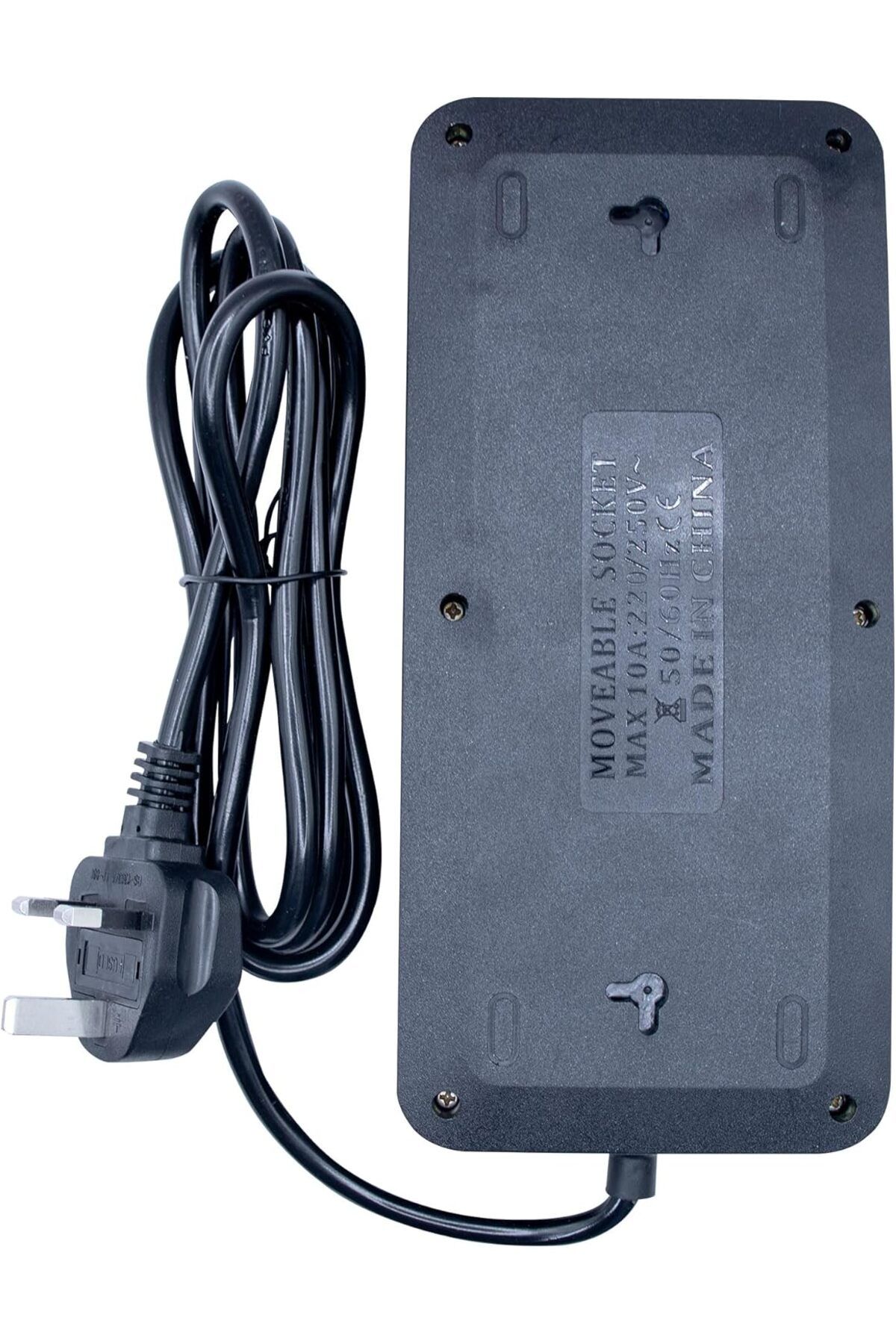 Duravel-Universal Extension Lead/Cord with Multiple Functions, UK 3-Pin Plug Socket with 6 Outlets | 7