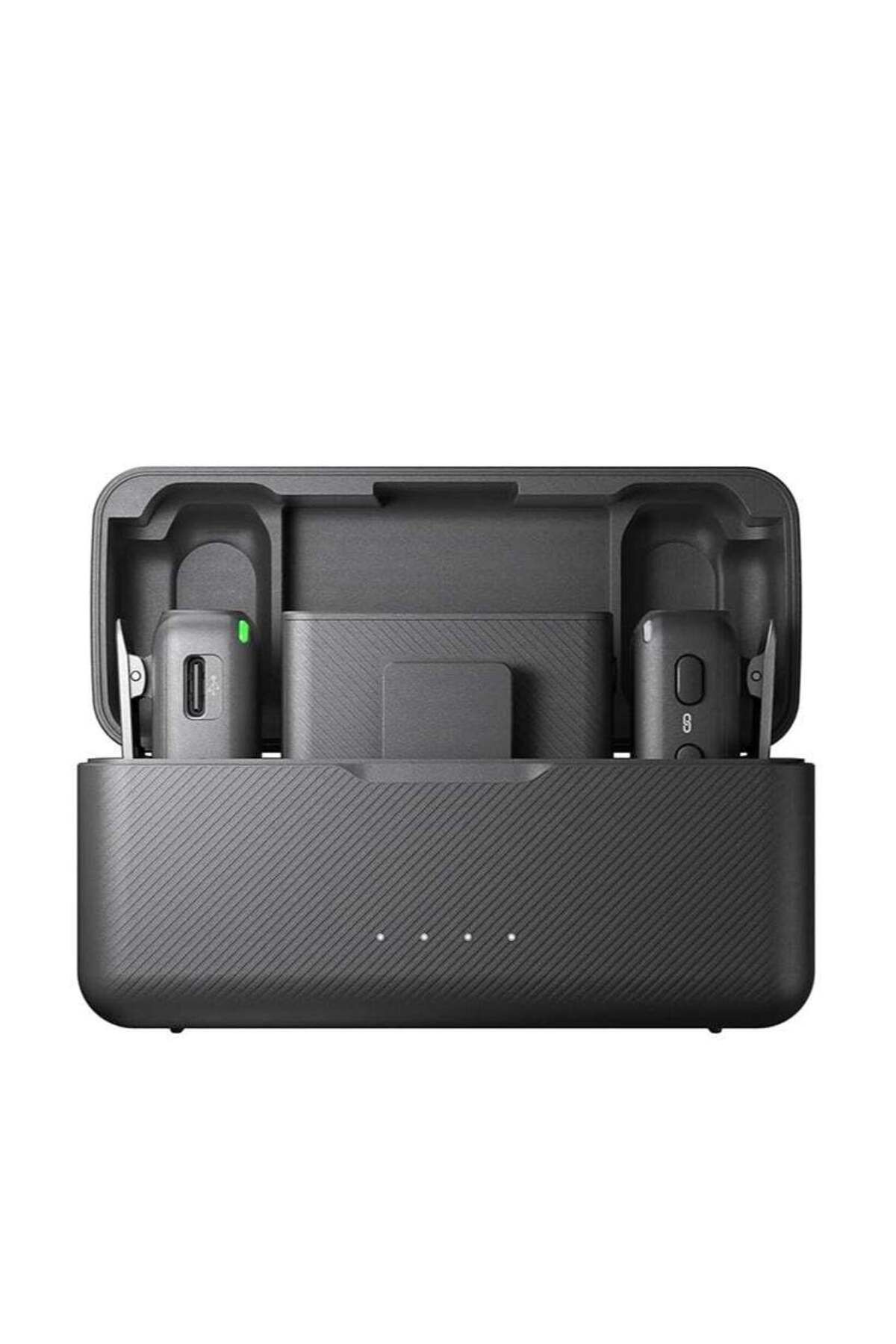 DJI-Mic (2 TX + 1 RX Charging Case), Wireless Lavalier Microphone, 250m (820 ft.) Range, 15-Hour Bat 1