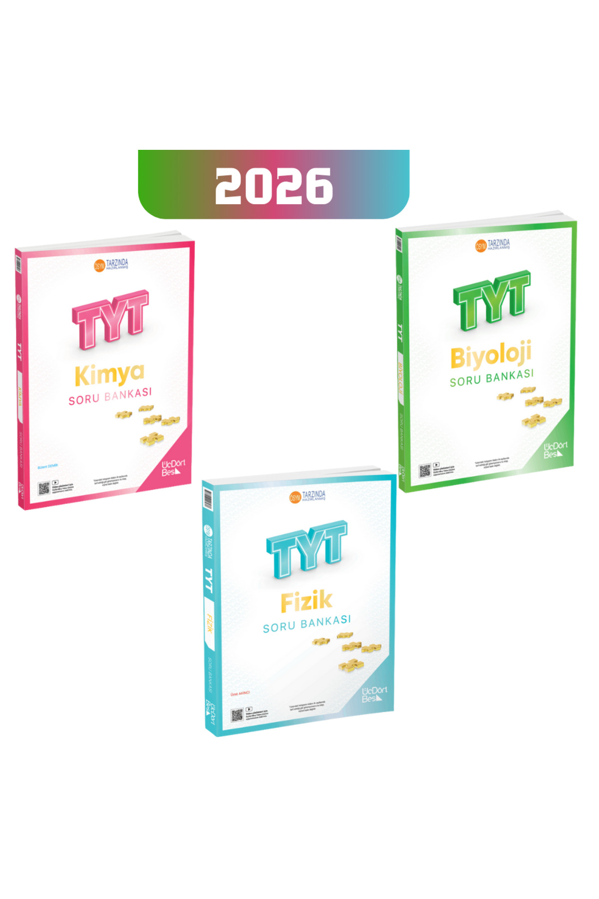 3D Yay nlar 2026 345 TYT Fen Seti Fizik Soru Bankas Kimya Soru 