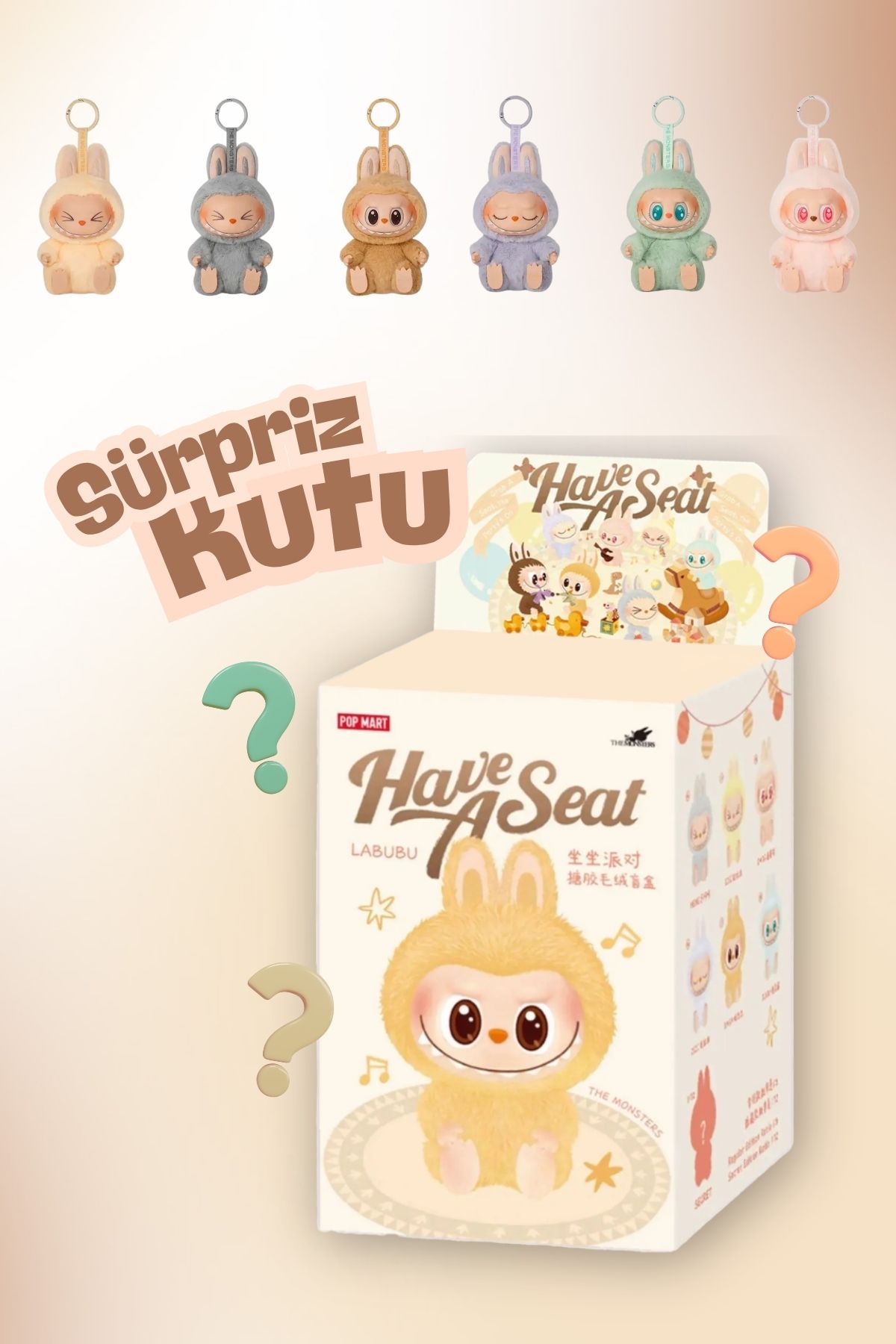 Nandy Home-Have a Seat Series Series Labubu, Plush Figure Labubu 1