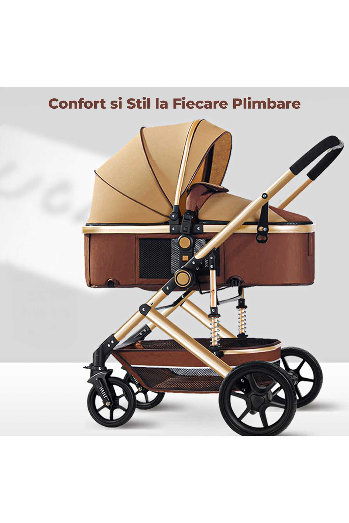 Timebox-Reversible Stroller for Babies 0-3 Years – , Foldable with One Hand, Detachable Handle, Adjustable C 2