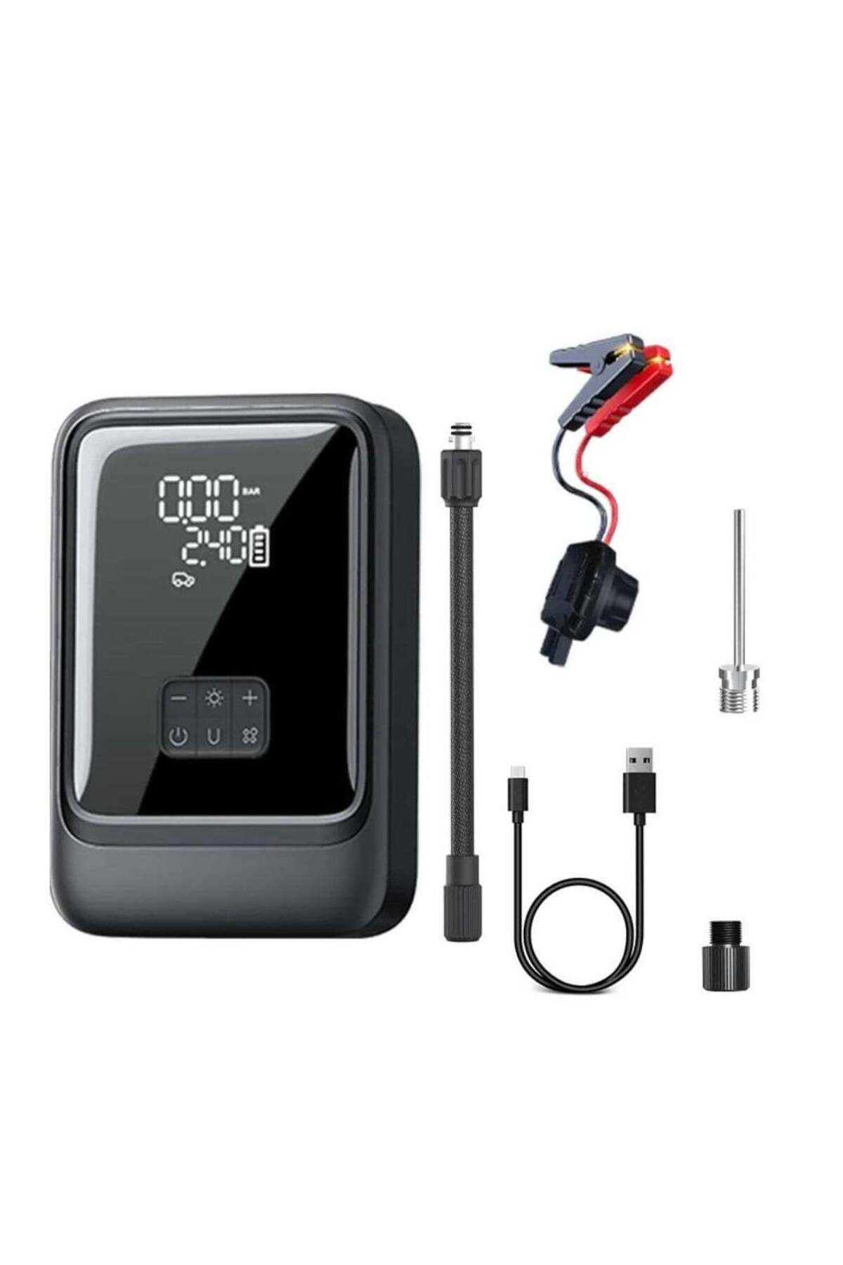 Generic-2 in 1 Portable Car Jump Starter & Tire Inflator S03-L with Power Bank 1