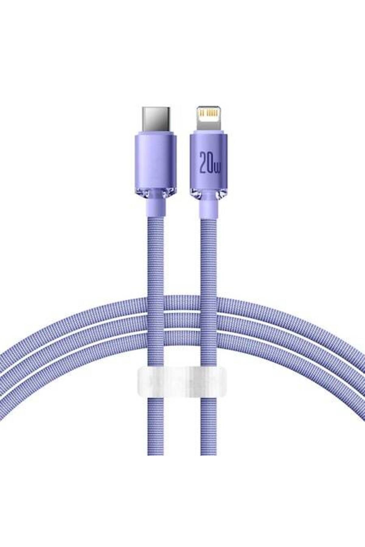 Gear-Cablu de alimentare de date de la tip C la Lightning, 20W, Turbo, 2m, M46, Alumix, violet prună 1