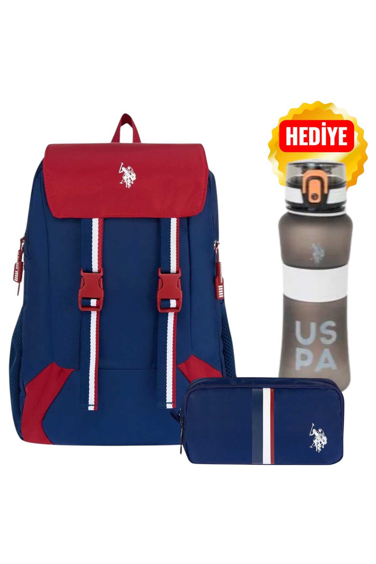 یو اس پولو کوله پشتی مدرسه، جامدادی