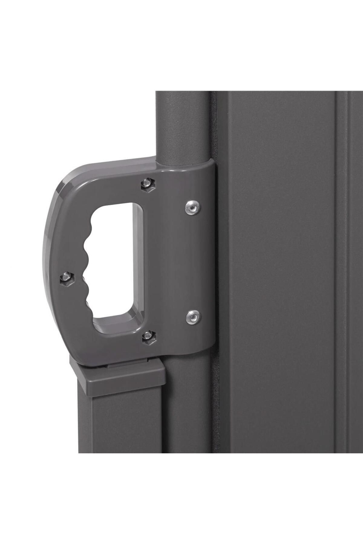 SERSIMO-Side privacy screen, extendable, fixing system included, 200x300cm, dark grey 10