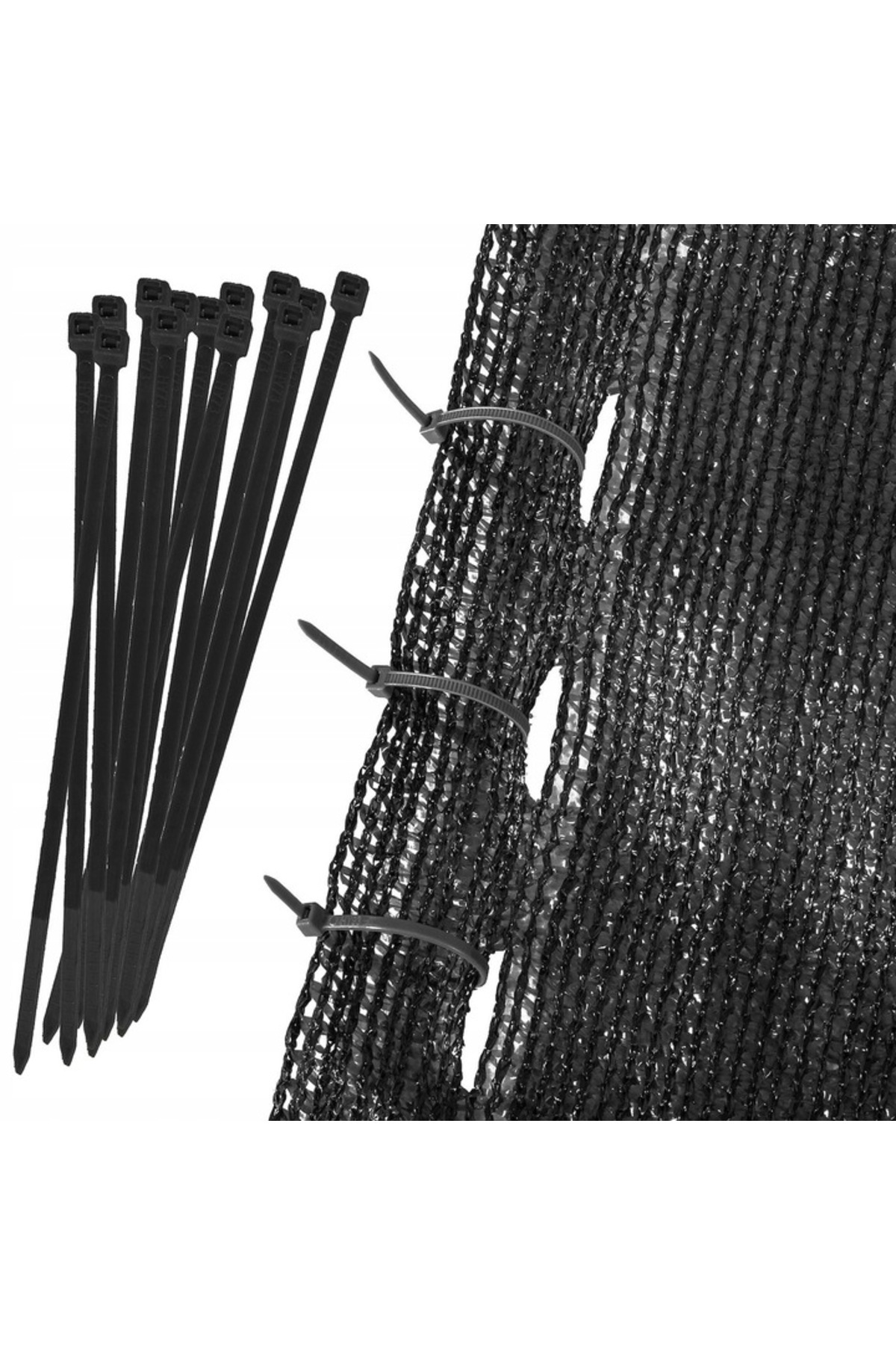 SERSIMO-Shade and privacy net for fence, 1.5m width, 25m length, 140g density, black 5