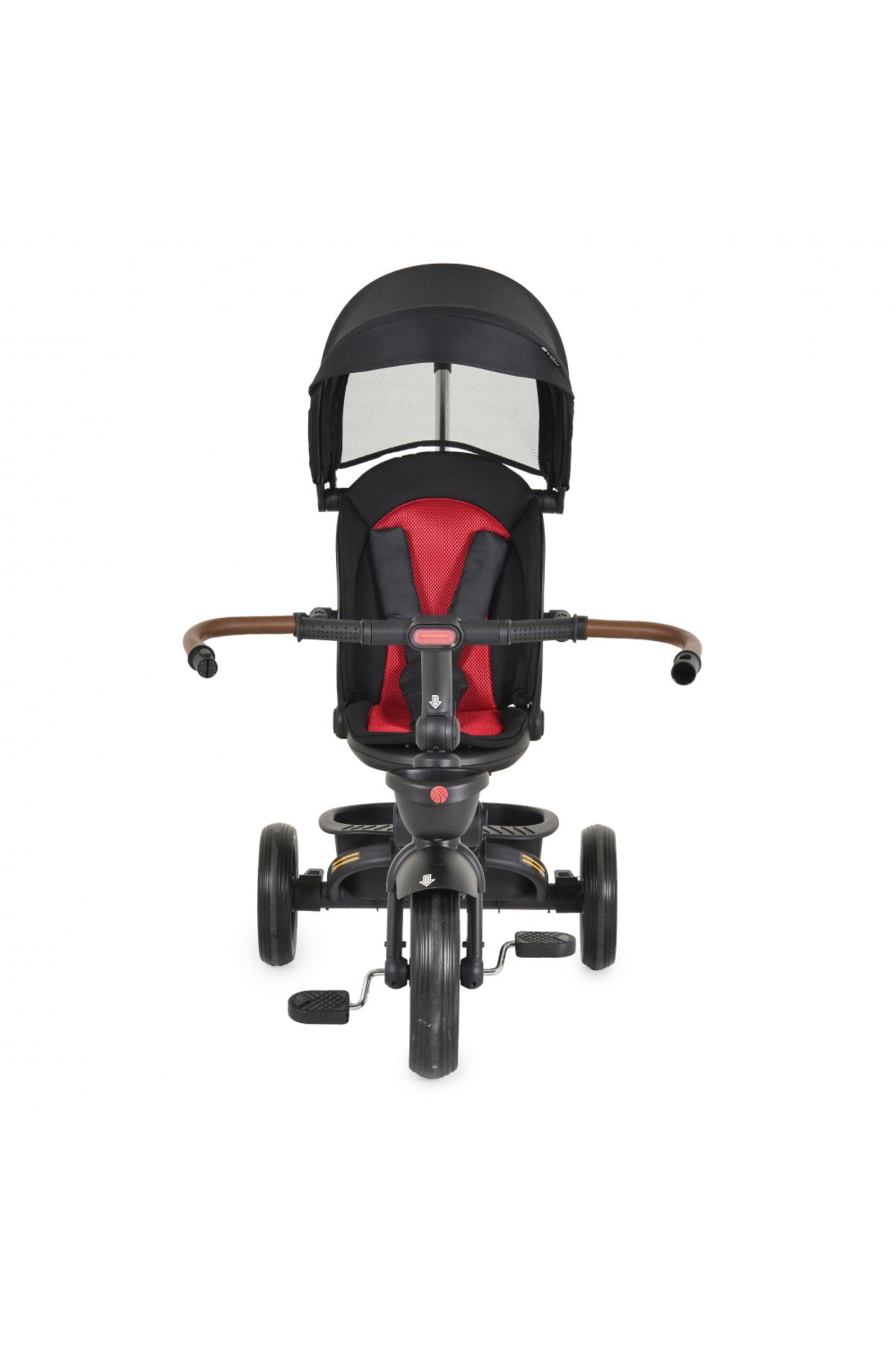 byox-Jasper Black foldable children's tricycle, with parental handle, adjustable backrest, rotating seat 8