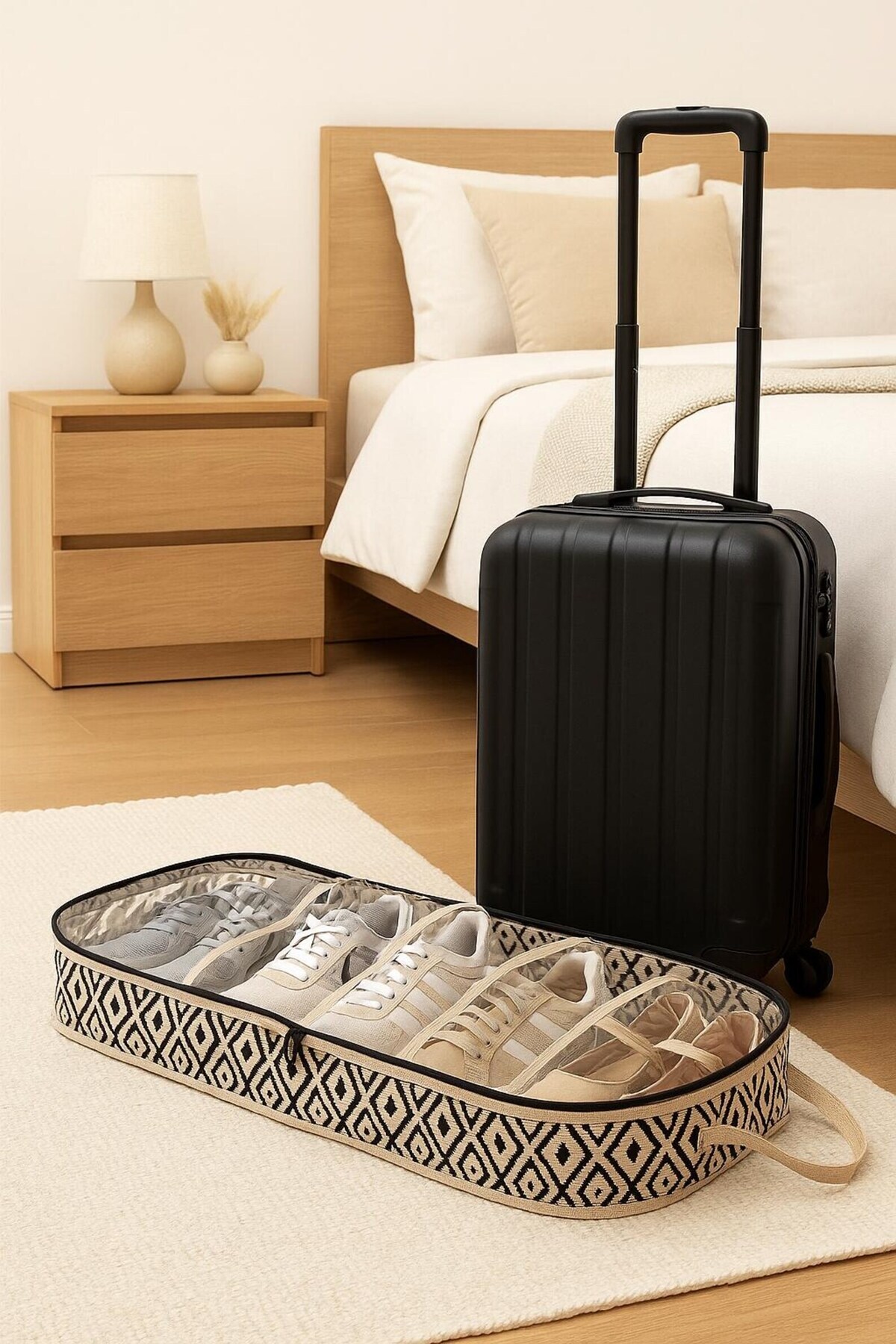 Arma House Ayakkabı Hurcu 6 Bölmeli Seyahat Çantası Düzenleyicisi 35*22*40cm